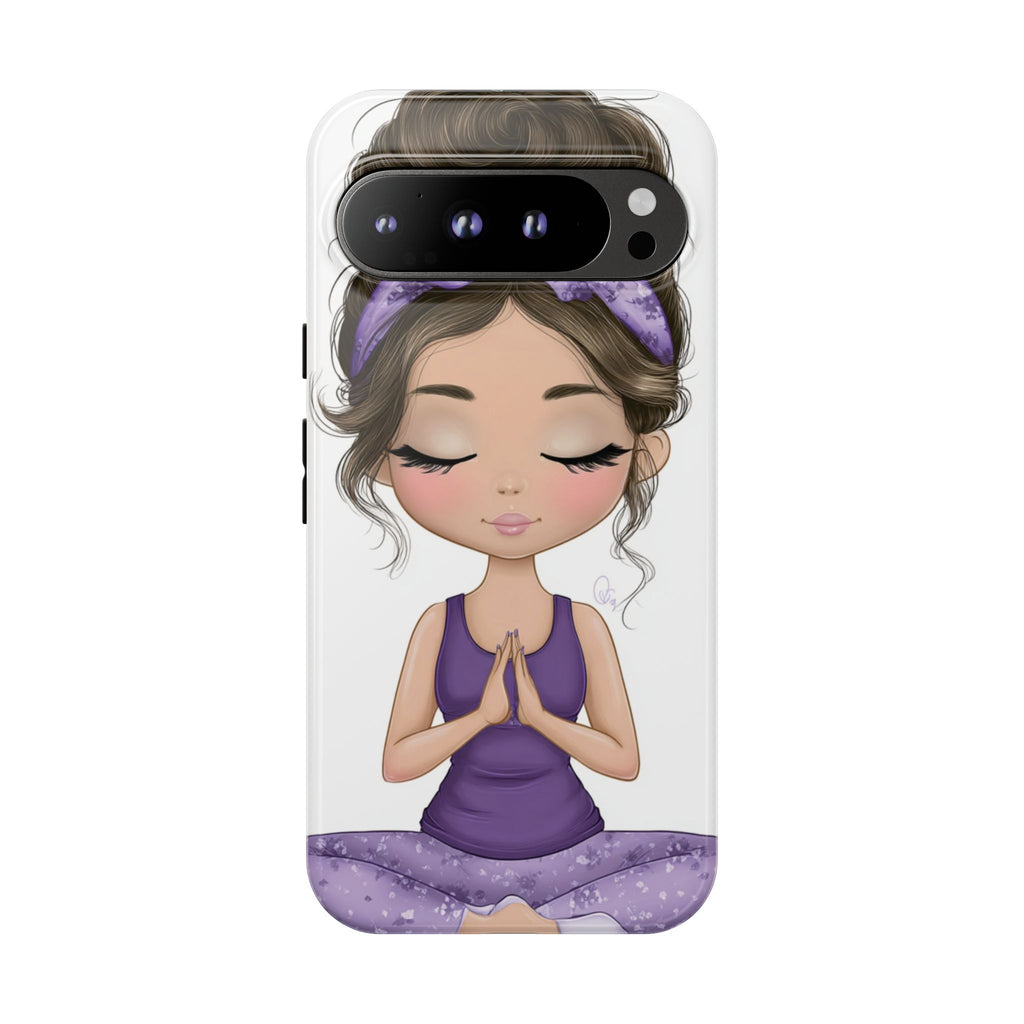 Yoga Phone Case for Mindfulness Gift for Yogis, Meditation Accessory, Zen Vibe