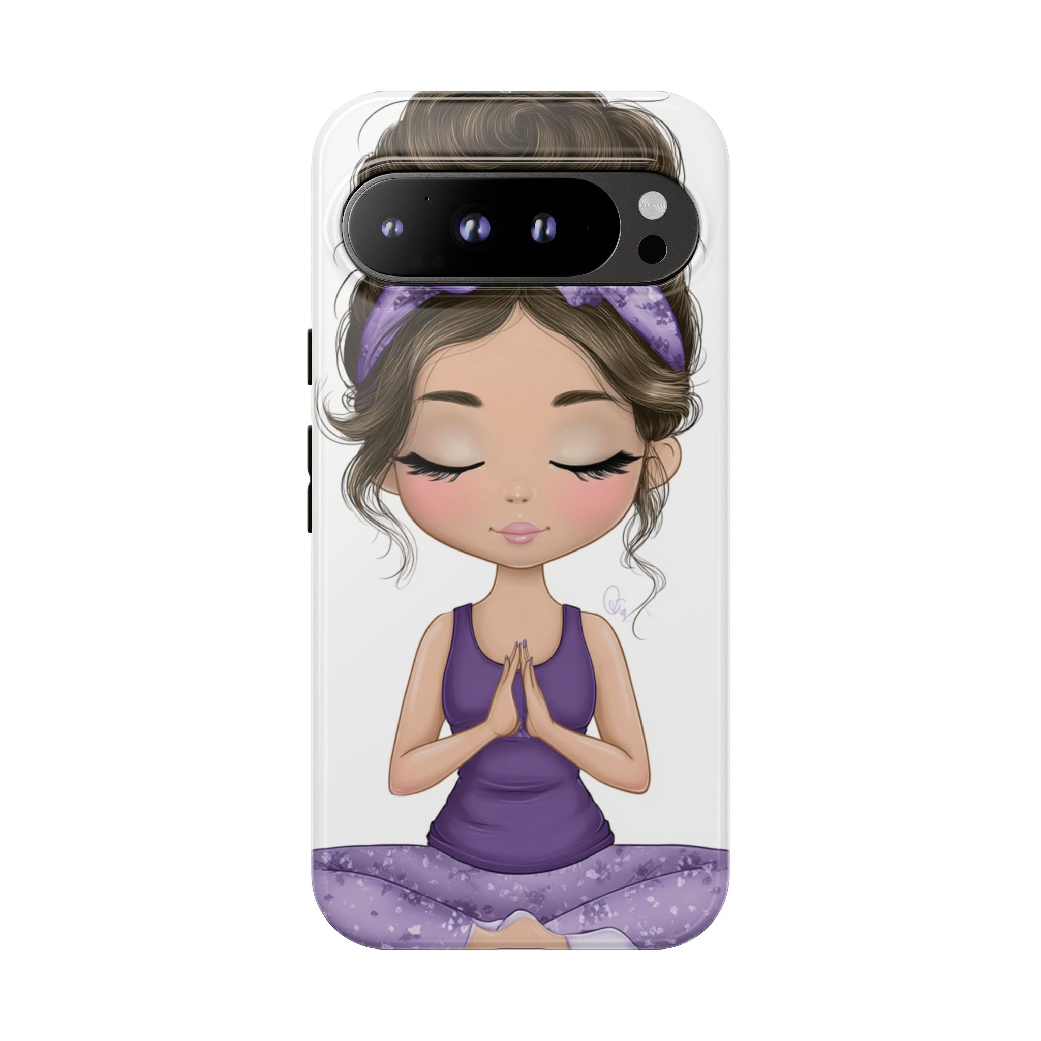 Yoga Phone Case for Mindfulness Gift for Yogis, Meditation Accessory, Zen Vibe