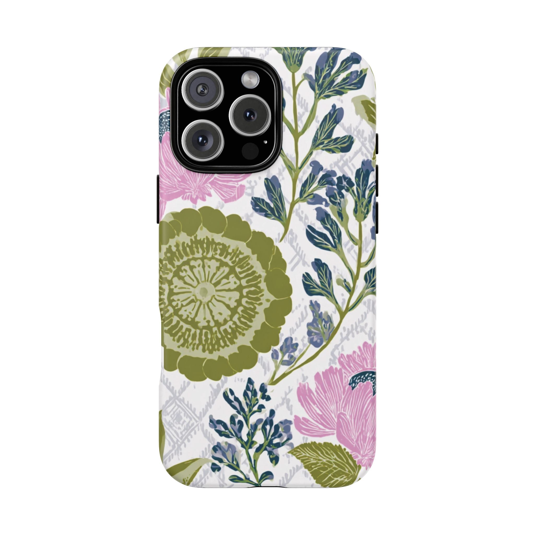 Floral Phone Case, Tough Cases with Elegant Design, Stylish Phone Accessories