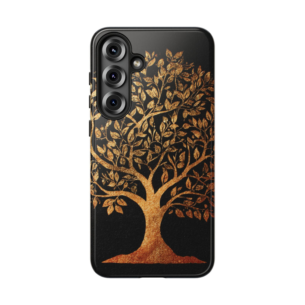 Golden Tree Phone Case, Tough Cases, Nature Lover Gift