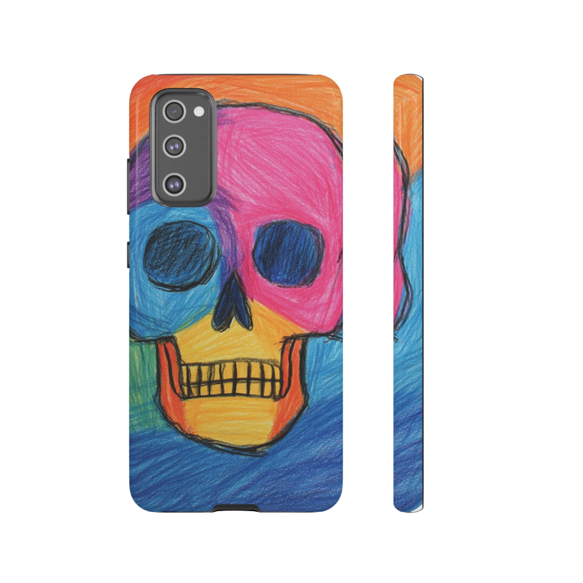 Vibrant Skull Phone Case | Tough Cases, Colorful Design, Unique Art Phone Cover