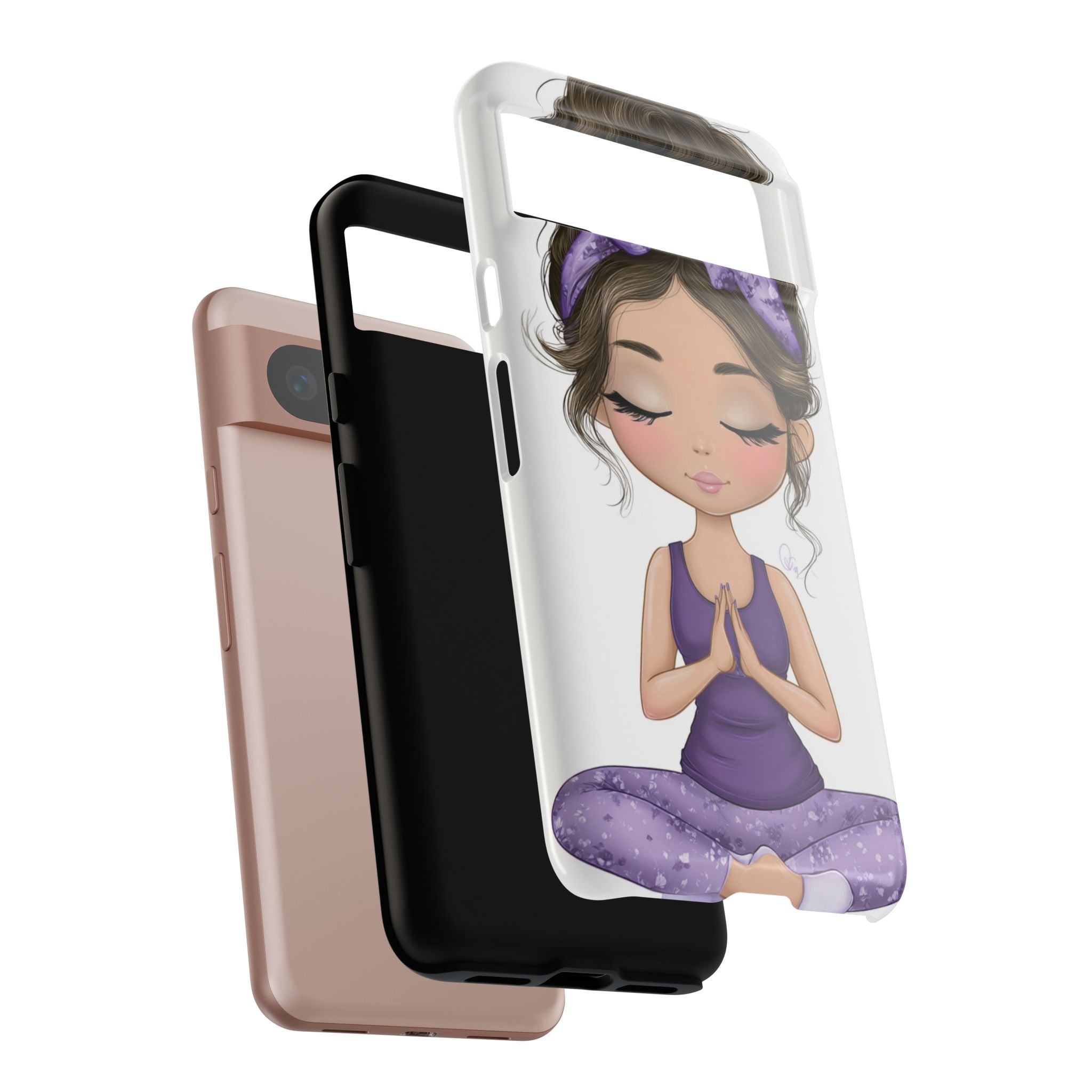 Yoga Phone Case for Mindfulness Gift for Yogis, Meditation Accessory, Zen Vibe