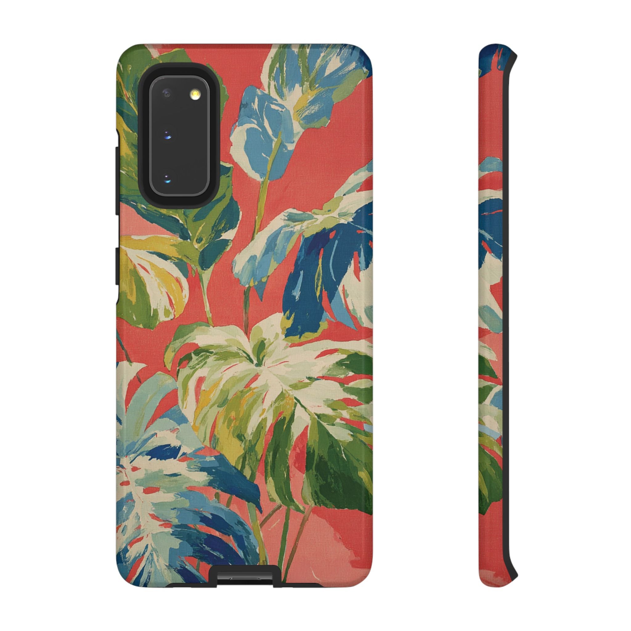 Tropical Phone Case, Floral Tough Case, Vibrant Phone Cover for Summer