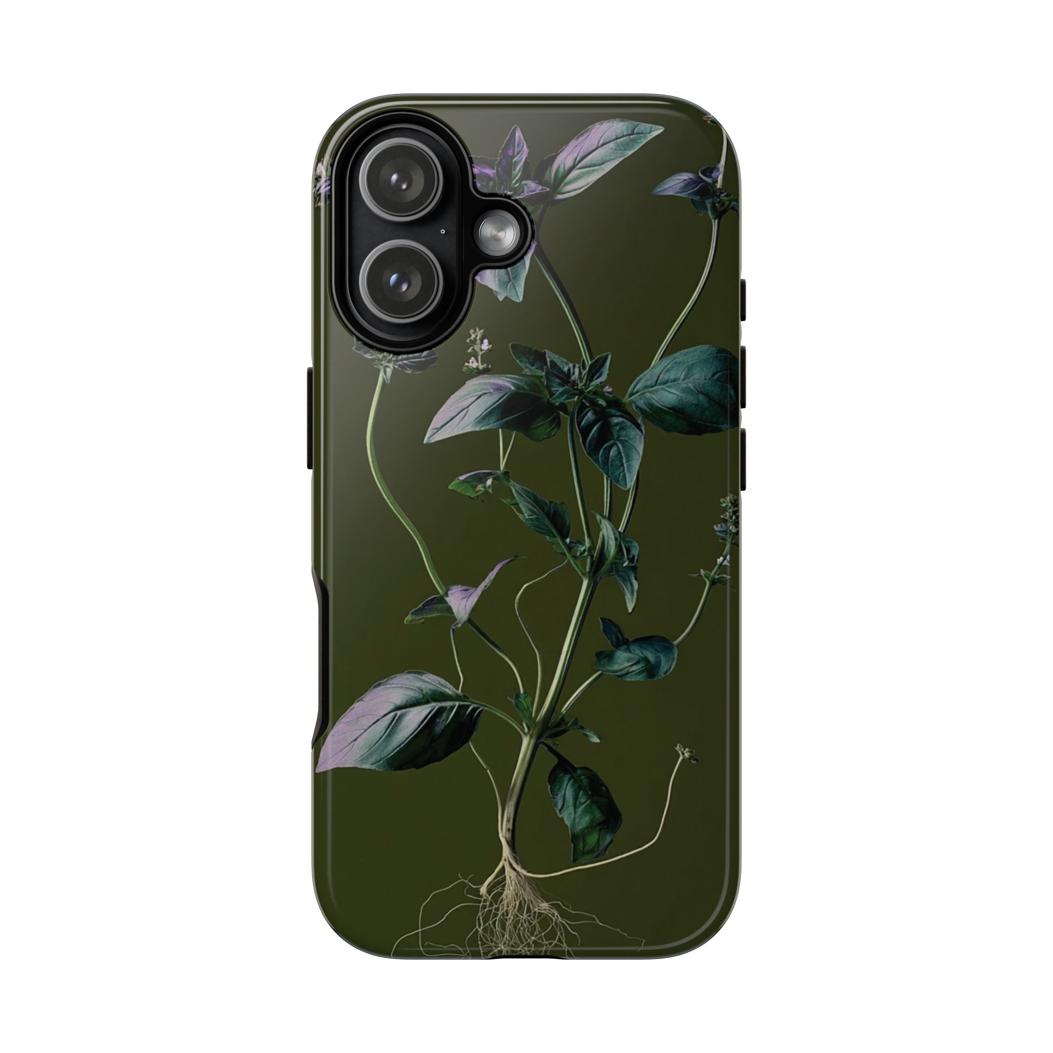 Green Botanical Phone Case, Floral Phone Cover, Nature Lover Gift