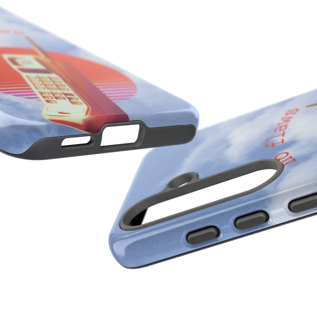 Retro “No Flaws” Phone Tough Case — Vintage 90s Aesthetic Protective Phone Case