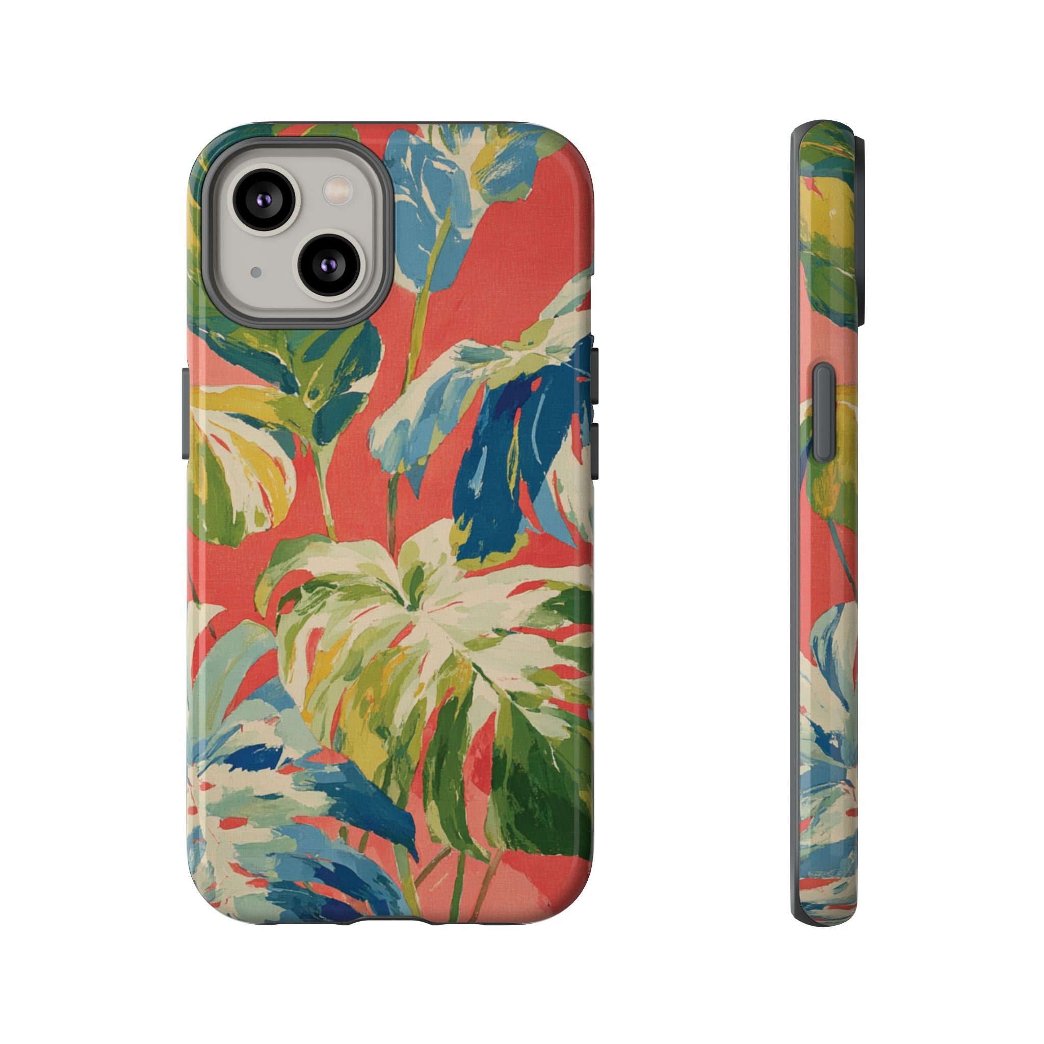 Tropical Phone Case, Floral Tough Case, Vibrant Phone Cover for Summer