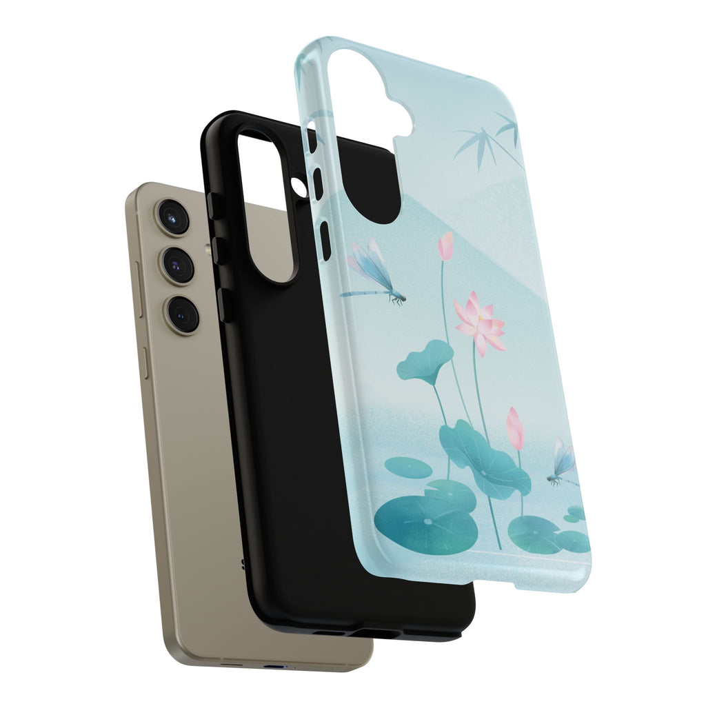 Lotus Pond Phone Case — Serene Floral iPhone Protective Cover