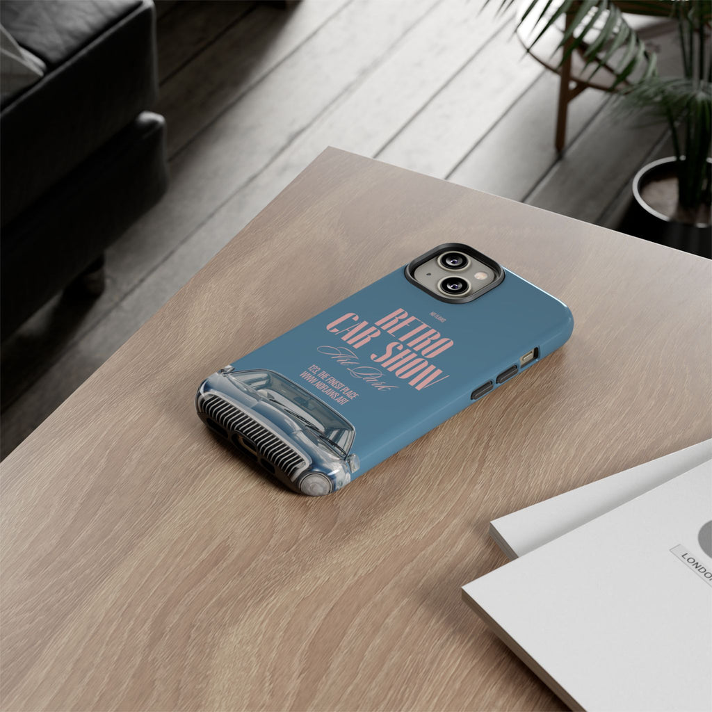 Retro Car Show Phone Case — Vintage Classic Auto Design
