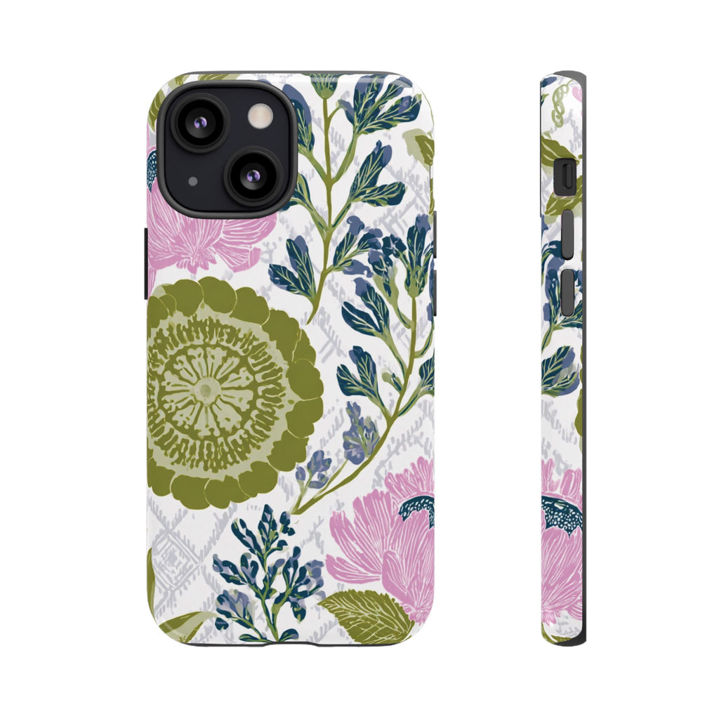 Floral Phone Case, Tough Cases with Elegant Design, Stylish Phone Accessories