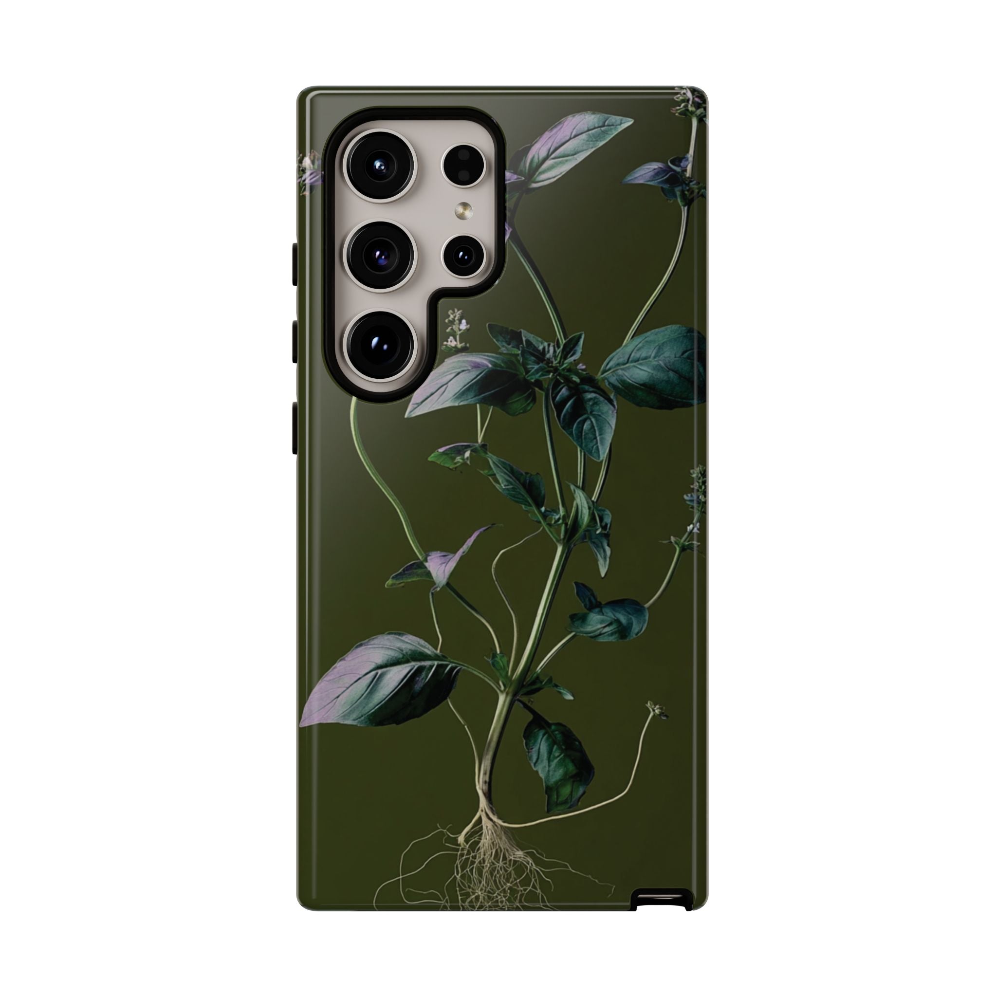 Green Botanical Phone Case, Floral Phone Cover, Nature Lover Gift
