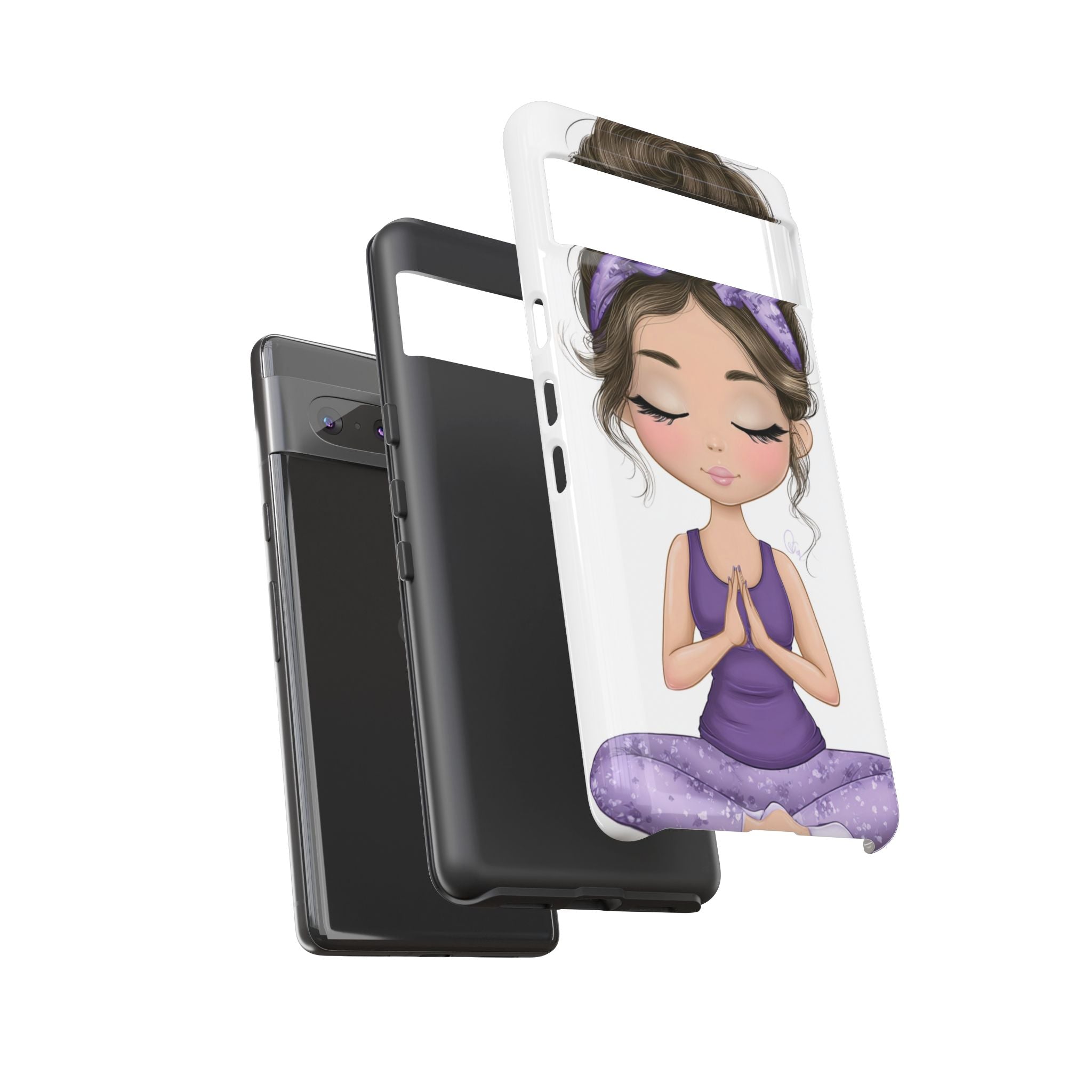 Yoga Phone Case for Mindfulness Gift for Yogis, Meditation Accessory, Zen Vibe