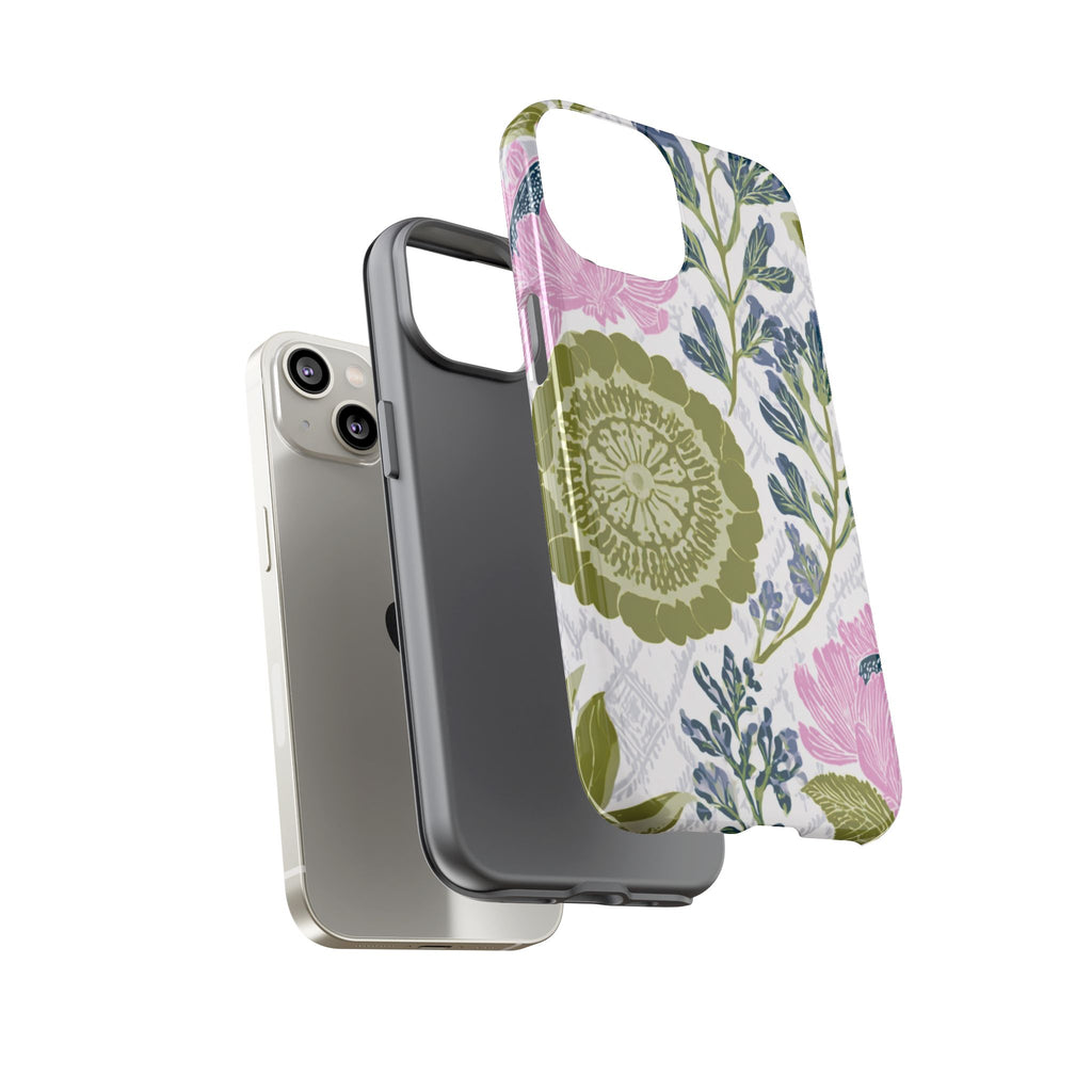 Floral Phone Case, Tough Cases with Elegant Design, Stylish Phone Accessories