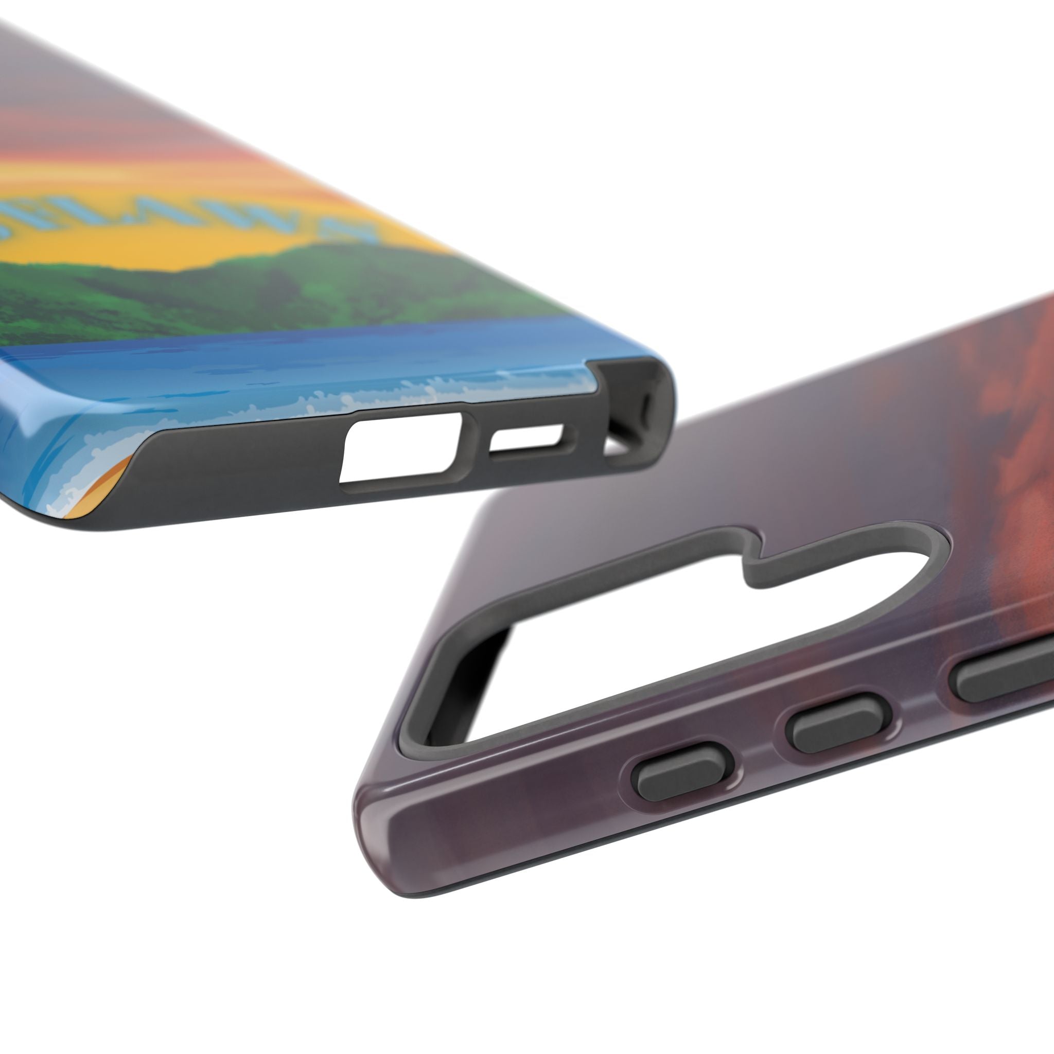 Sunset 'No Flaws' Tough Phone Case — Tropical Beach Protective Cover
