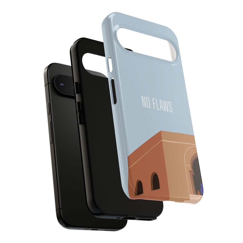 Minimal Desert Illustration “No Flaws” Protective Tough Case