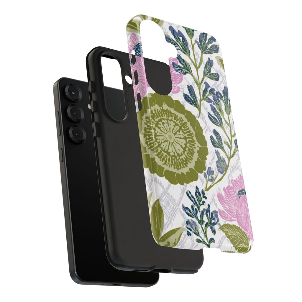 Floral Phone Case, Tough Cases with Elegant Design, Stylish Phone Accessories