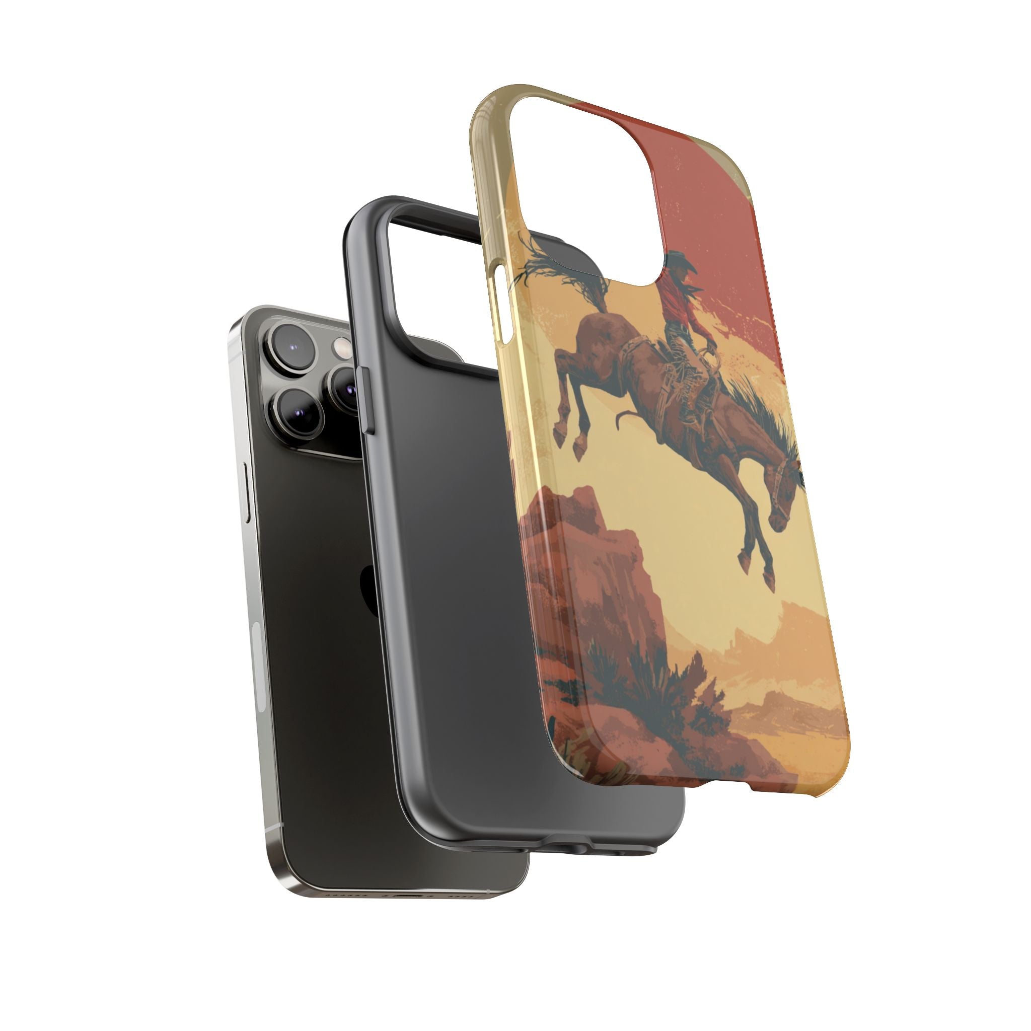 Cowboy Phone Case - Wild West Style, Tough Protection for Outdoor Lovers