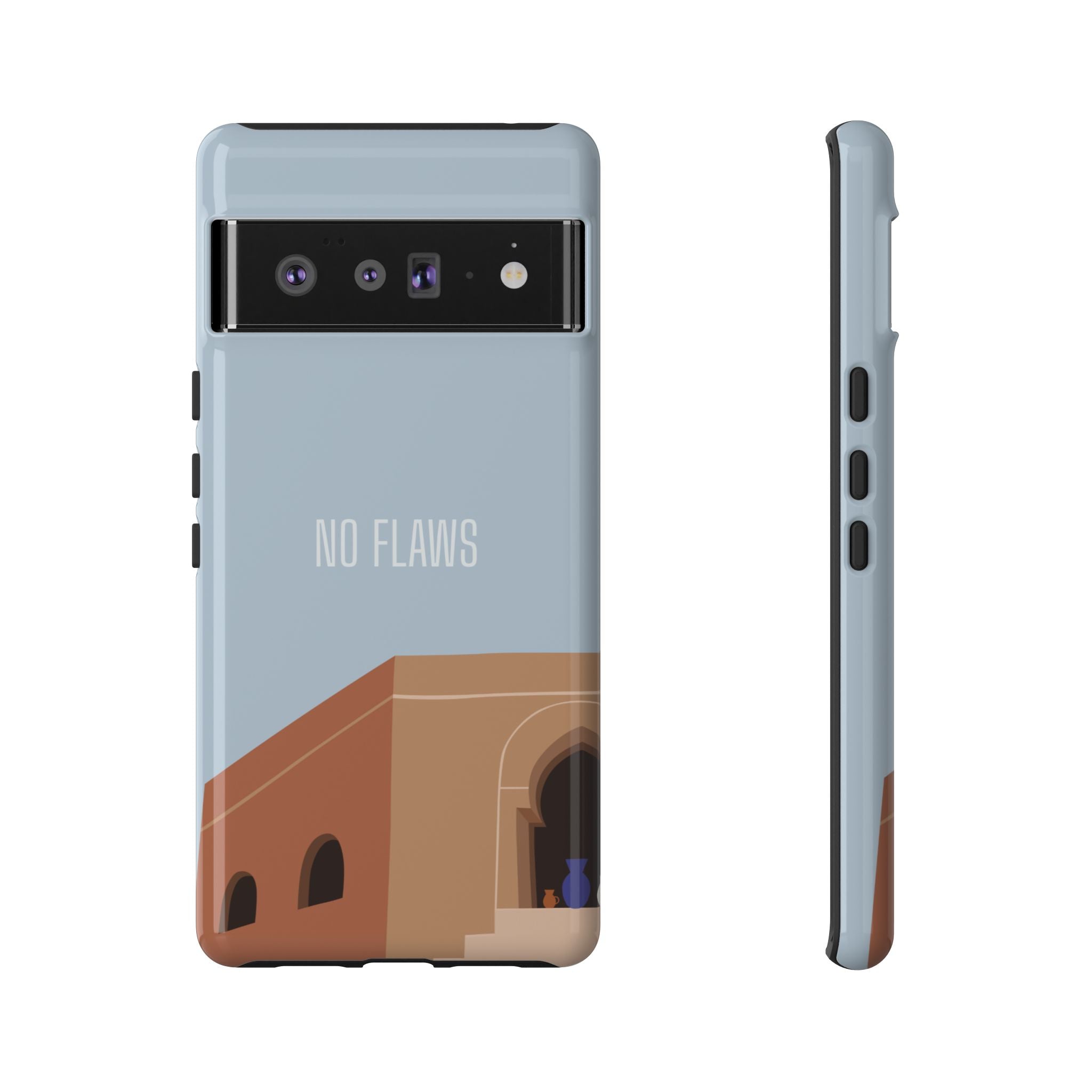 Minimal Desert Illustration “No Flaws” Protective Tough Case