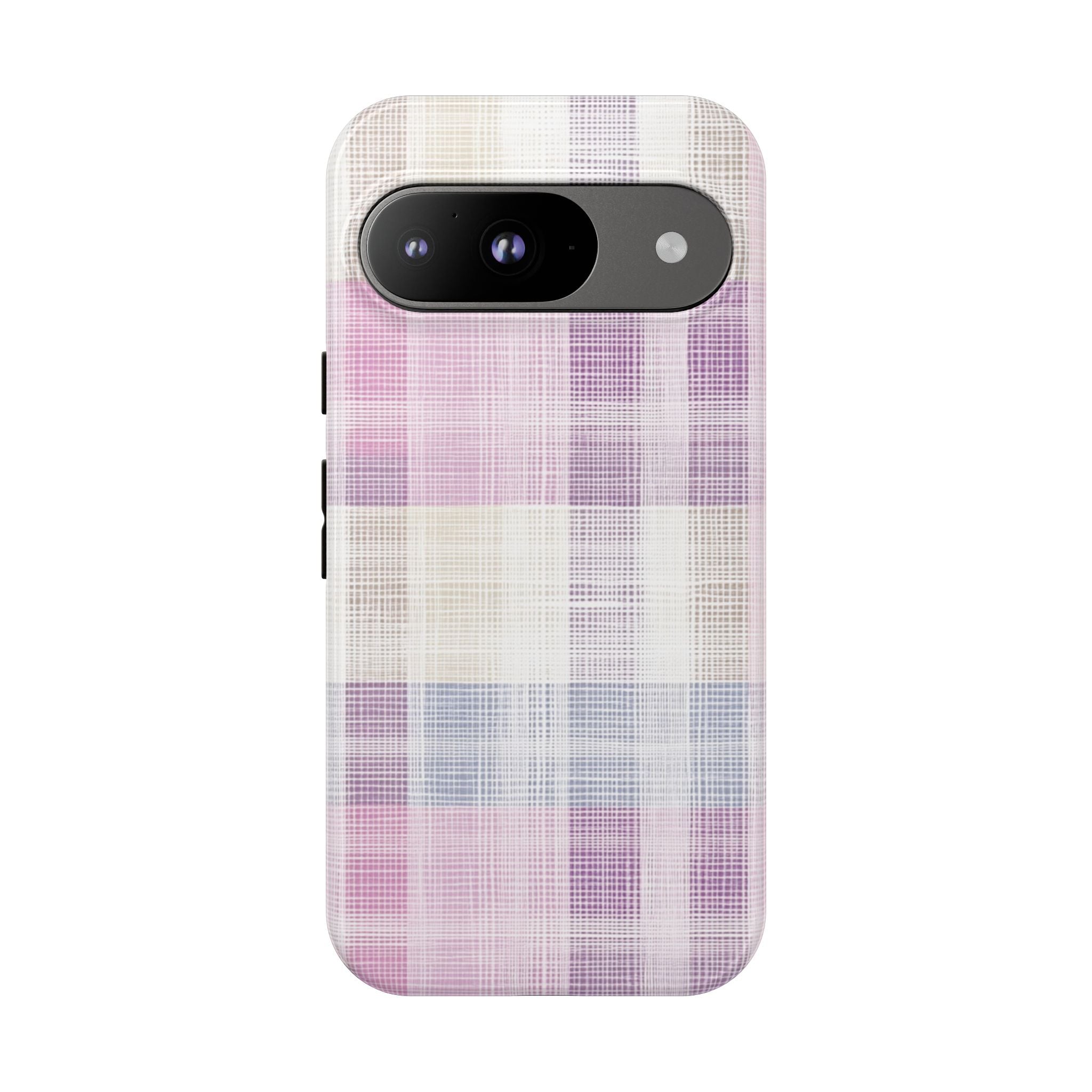 Pink Plaid Phone Case, Trendy Accessories, Birthday, Everyday Use, Tough Cases