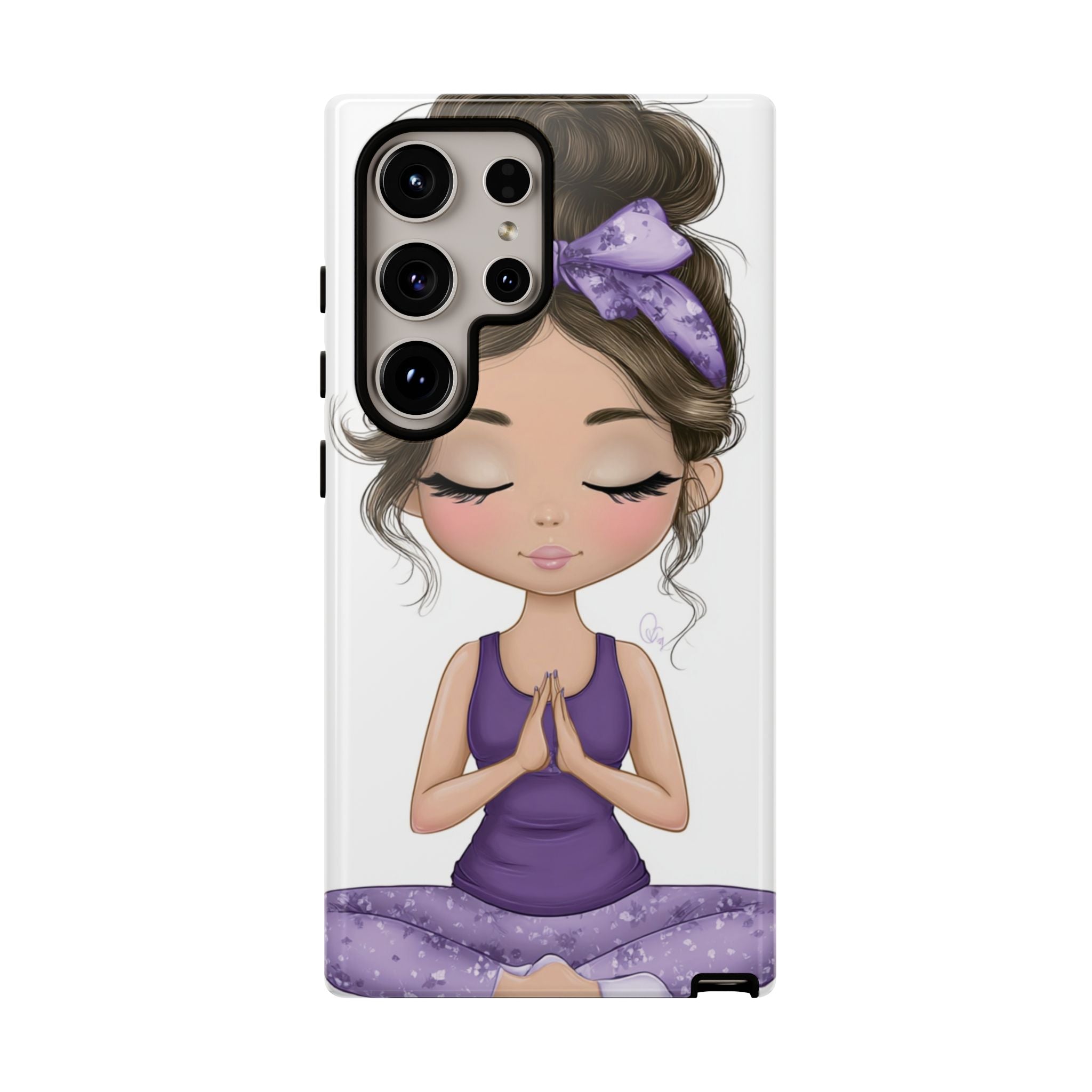 Yoga Phone Case for Mindfulness Gift for Yogis, Meditation Accessory, Zen Vibe
