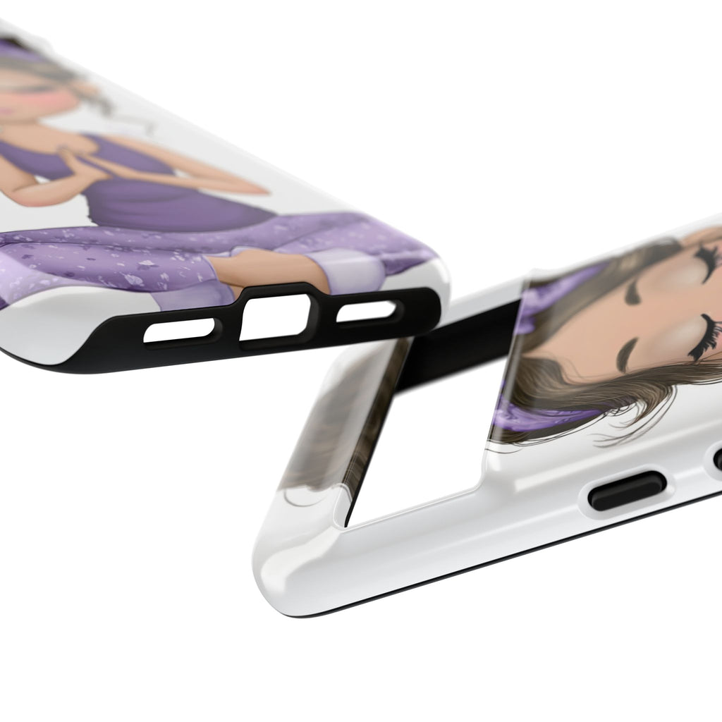 Yoga Phone Case for Mindfulness Gift for Yogis, Meditation Accessory, Zen Vibe