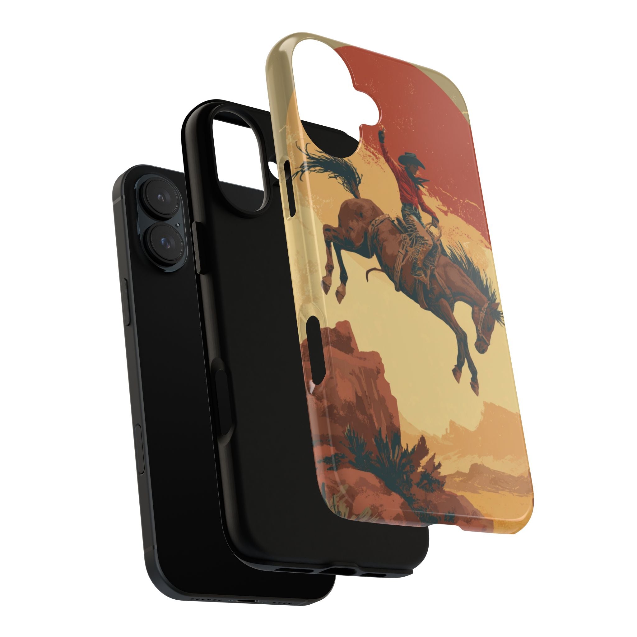 Cowboy Phone Case - Wild West Style, Tough Protection for Outdoor Lovers