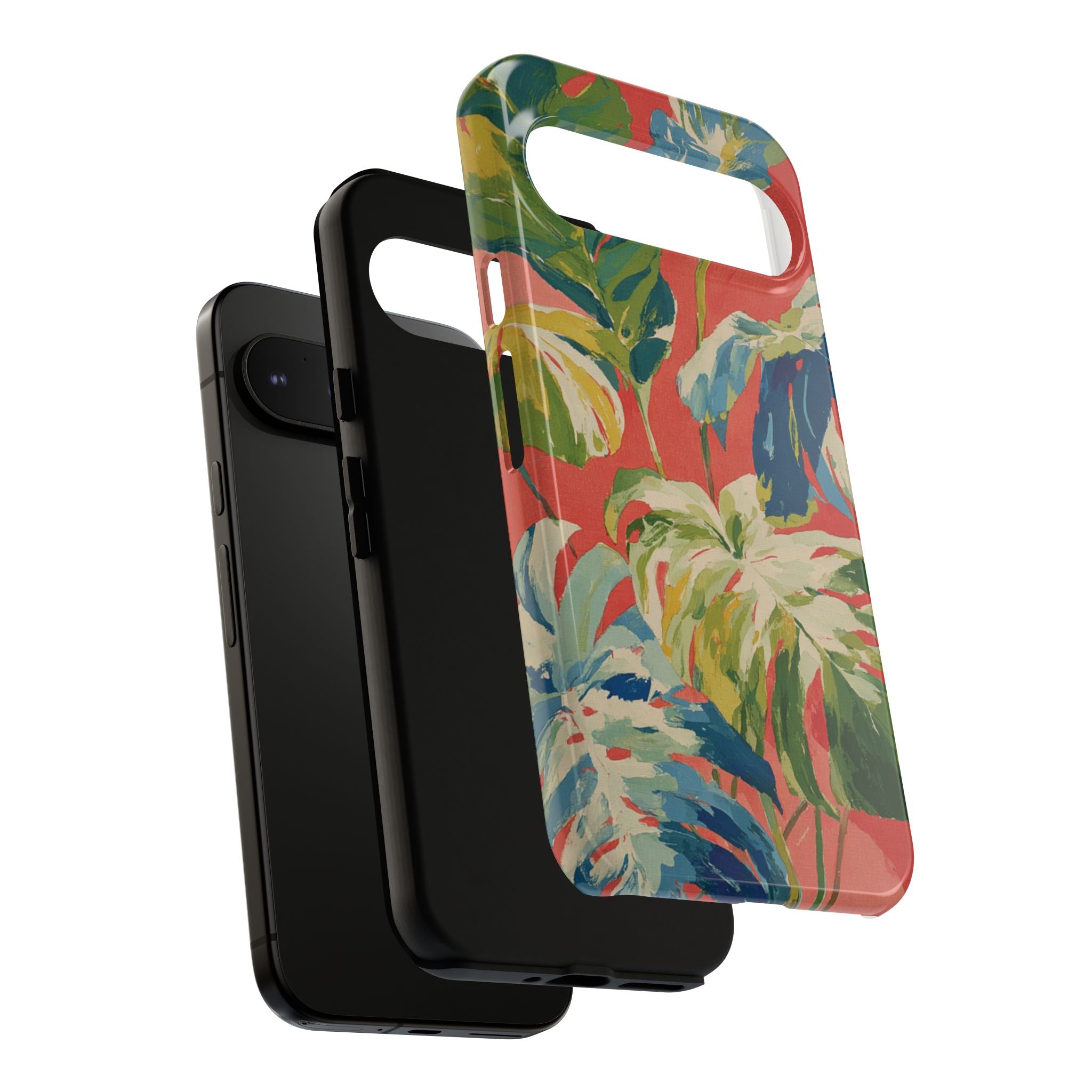 Tropical Phone Case, Floral Tough Case, Vibrant Phone Cover for Summer