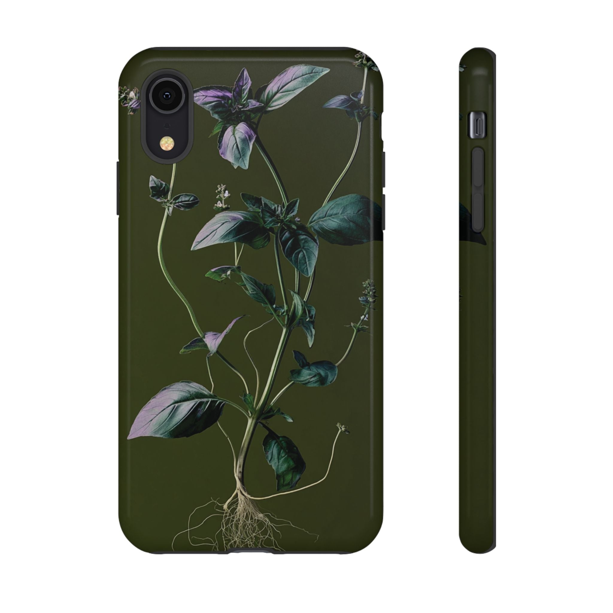 Green Botanical Phone Case, Floral Phone Cover, Nature Lover Gift