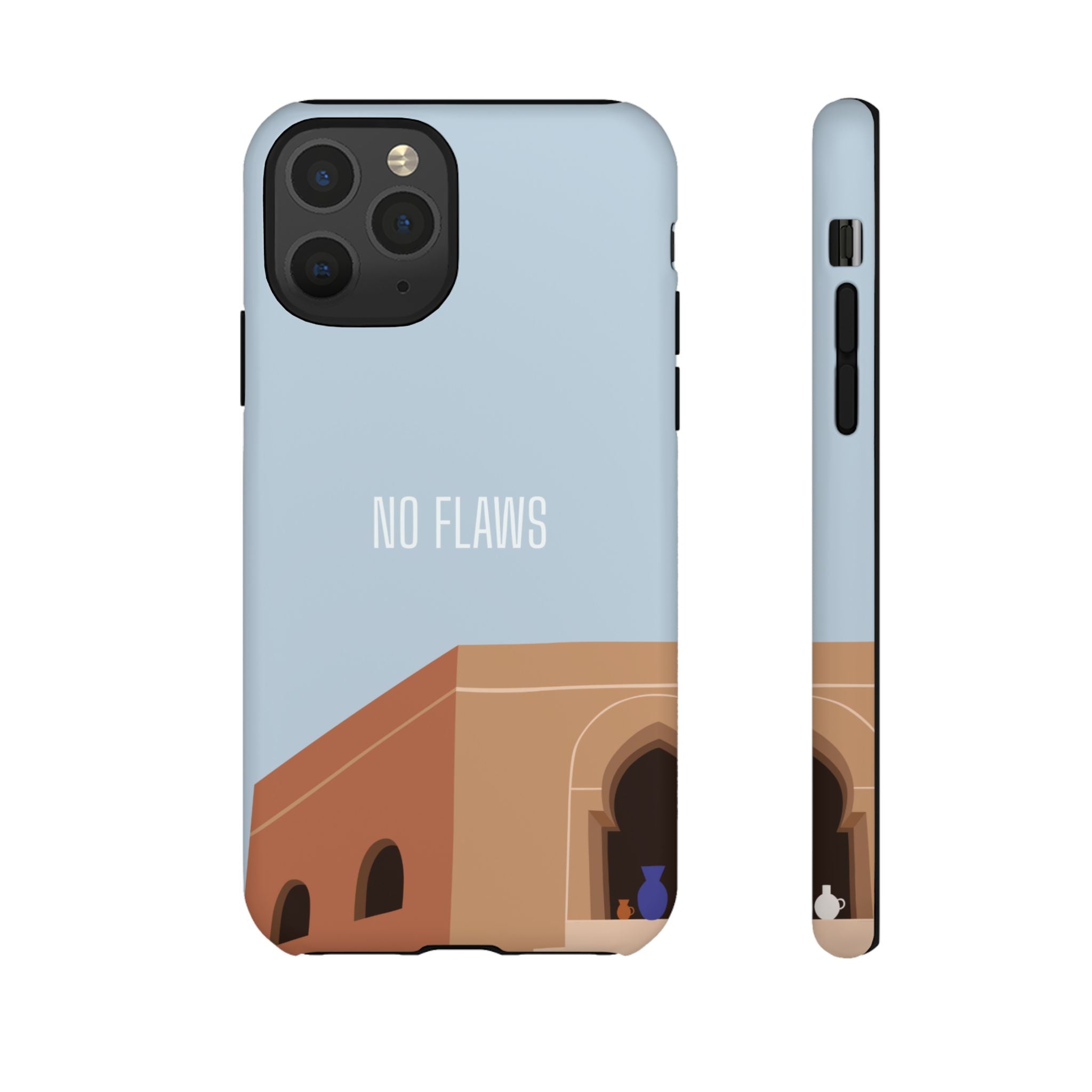Minimal Desert Illustration “No Flaws” Protective Tough Case