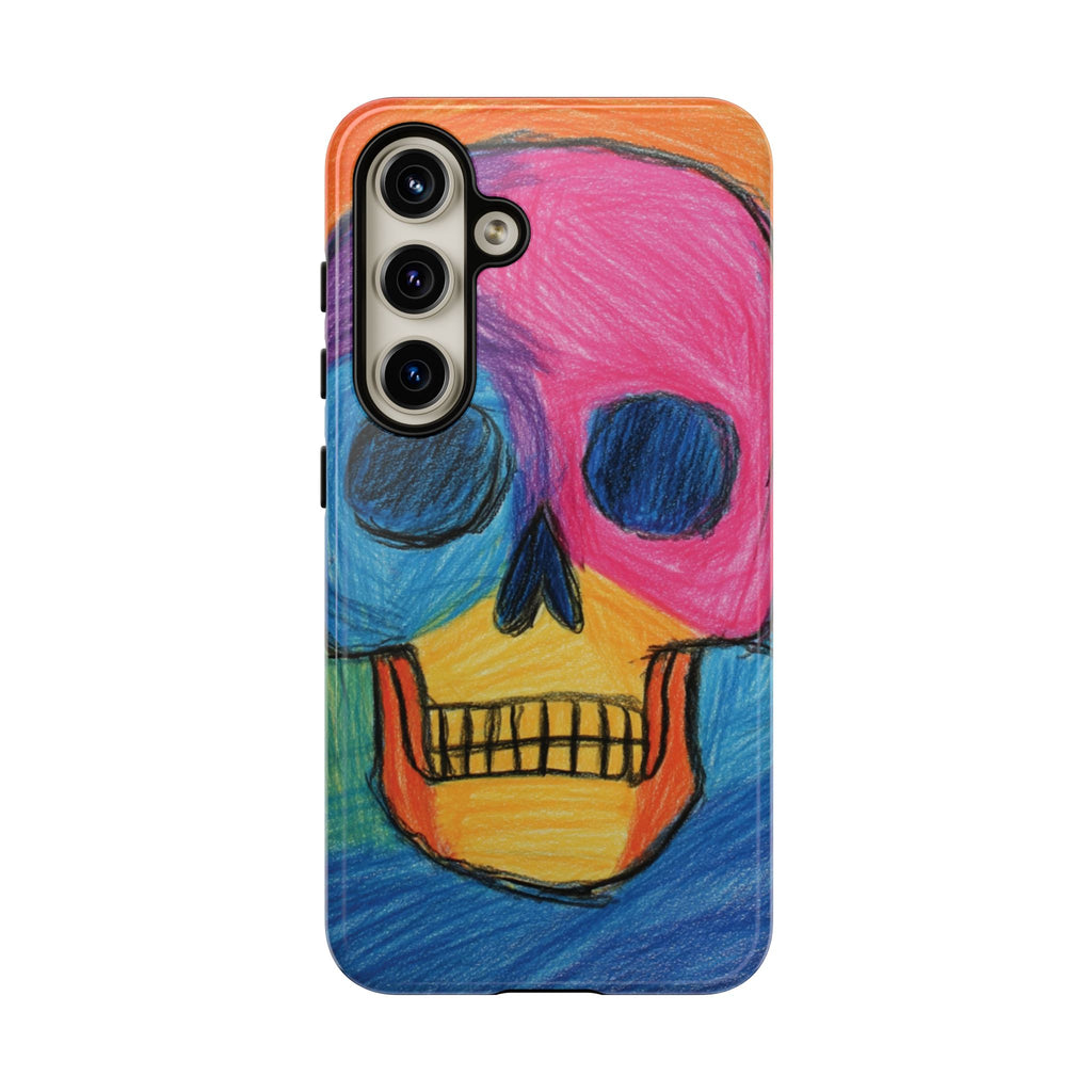 Vibrant Skull Phone Case | Tough Cases, Colorful Design, Unique Art Phone Cover