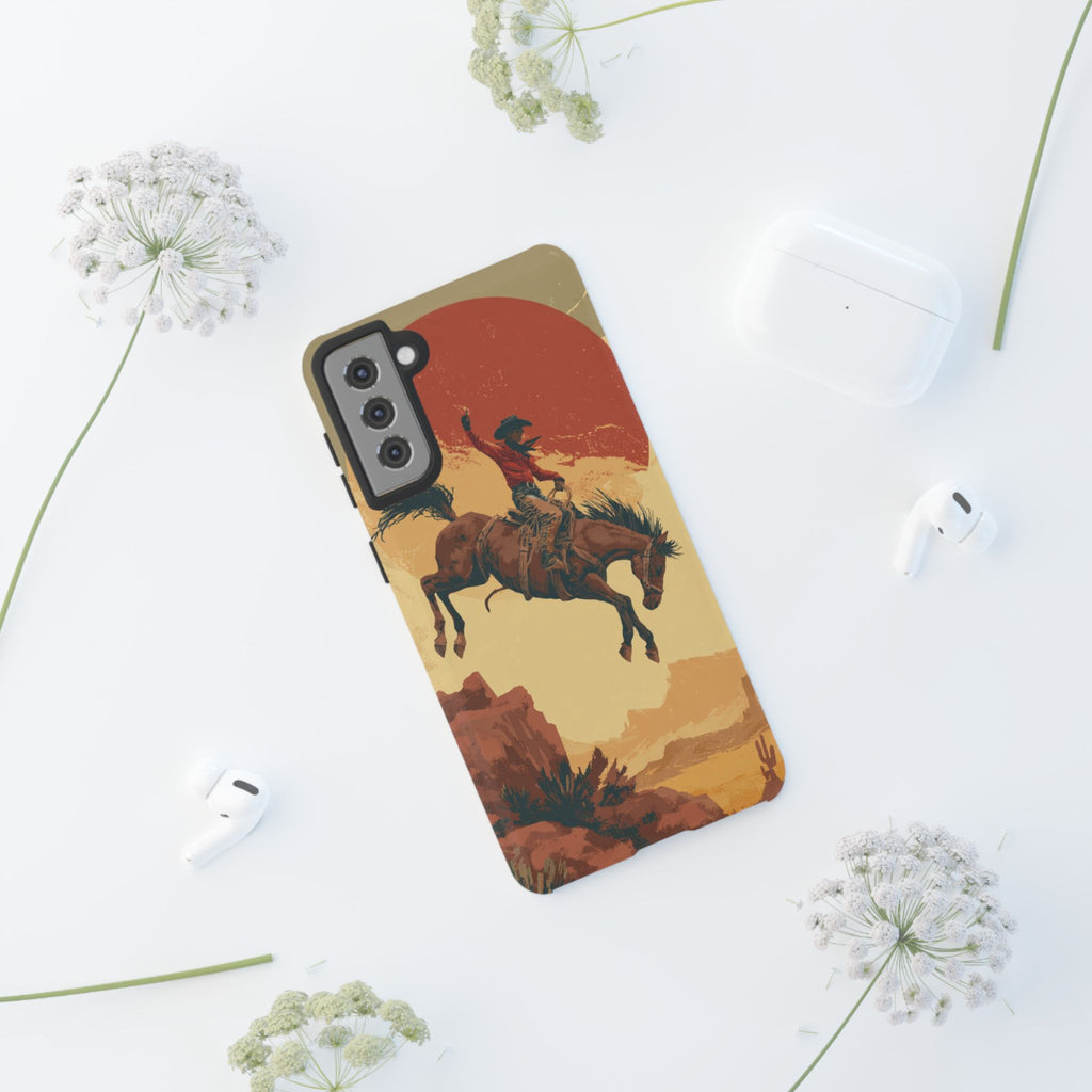 Cowboy Phone Case - Wild West Style, Tough Protection for Outdoor Lovers