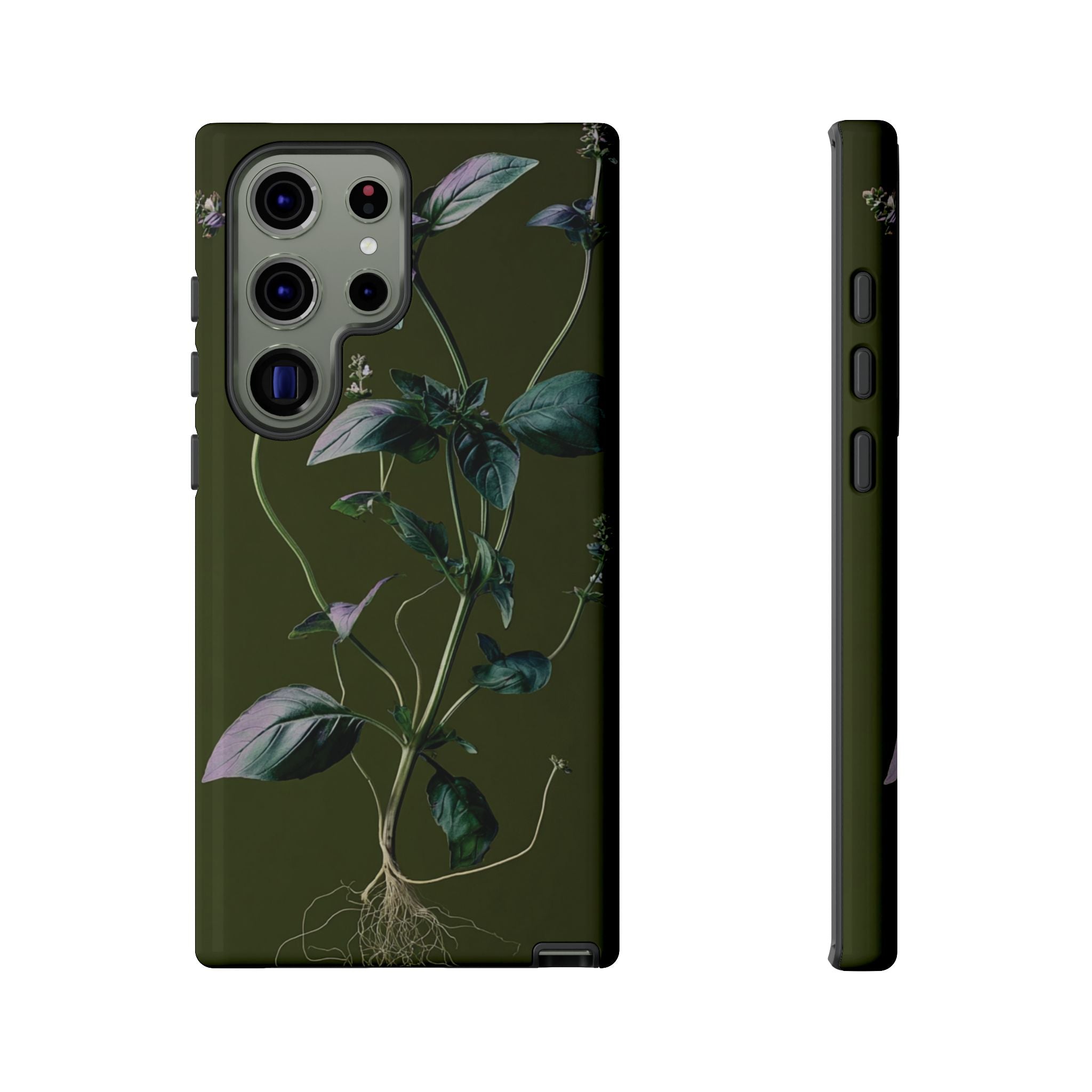 Green Botanical Phone Case, Floral Phone Cover, Nature Lover Gift