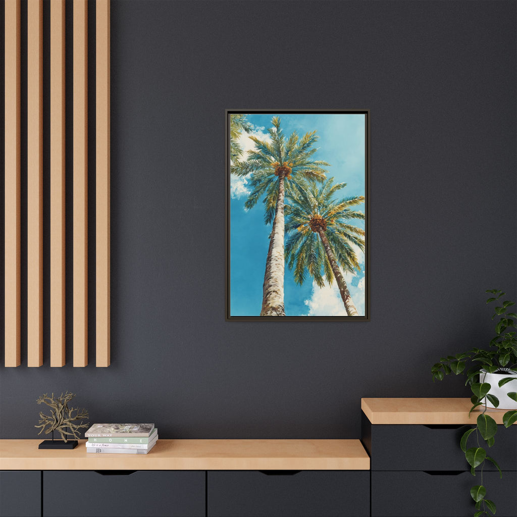 Palm Tree Sky Matte Canvas Print
