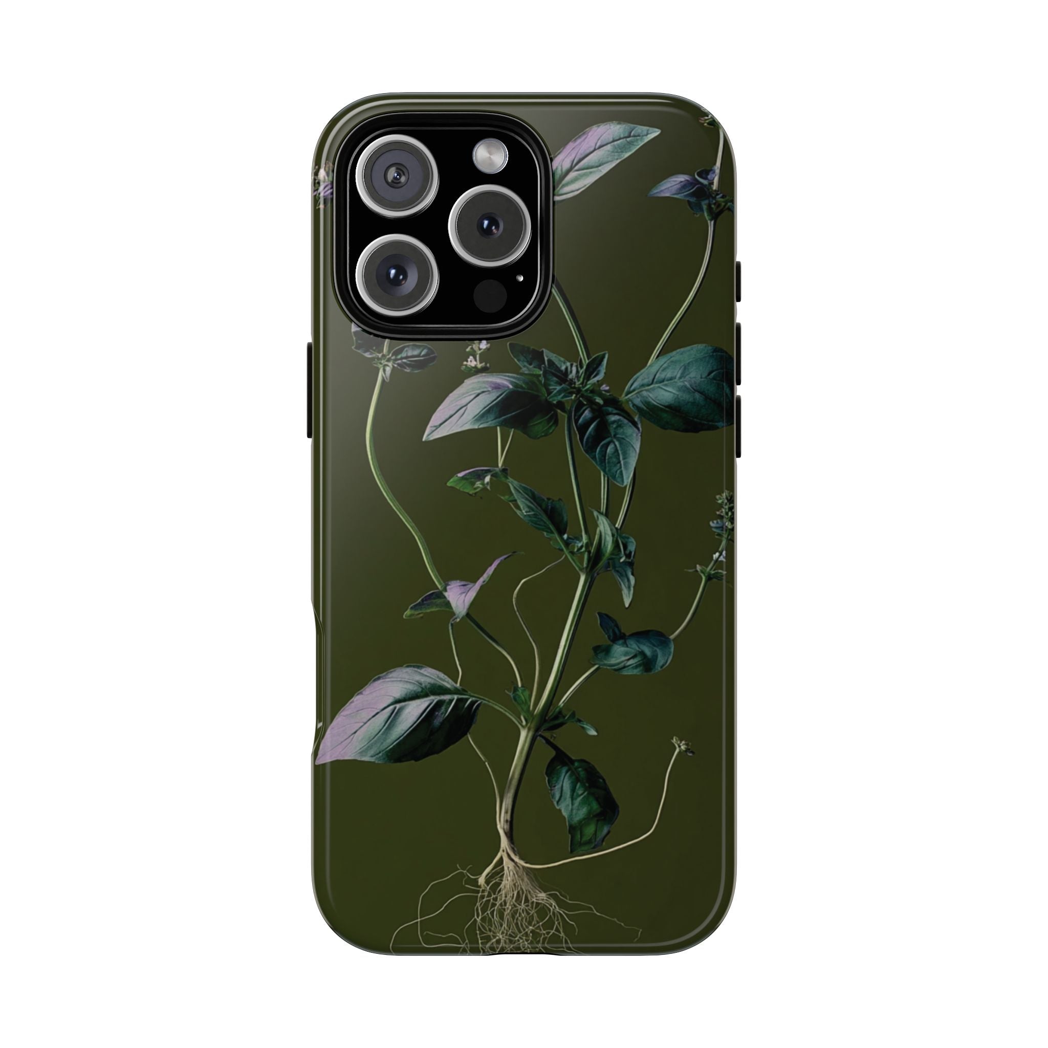 Green Botanical Phone Case, Floral Phone Cover, Nature Lover Gift