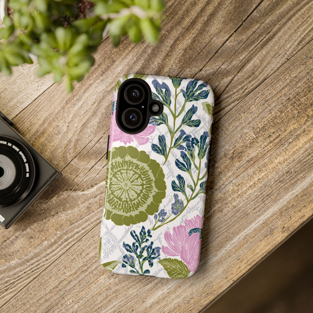 Floral Phone Case, Tough Cases with Elegant Design, Stylish Phone Accessories