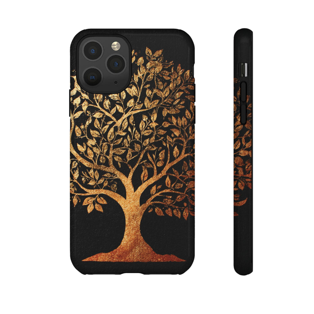Golden Tree Phone Case, Tough Cases, Nature Lover Gift