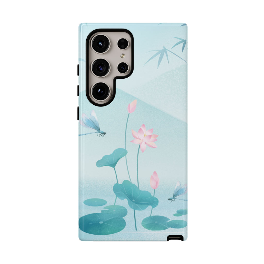 Lotus Pond Phone Case — Serene Floral iPhone Protective Cover
