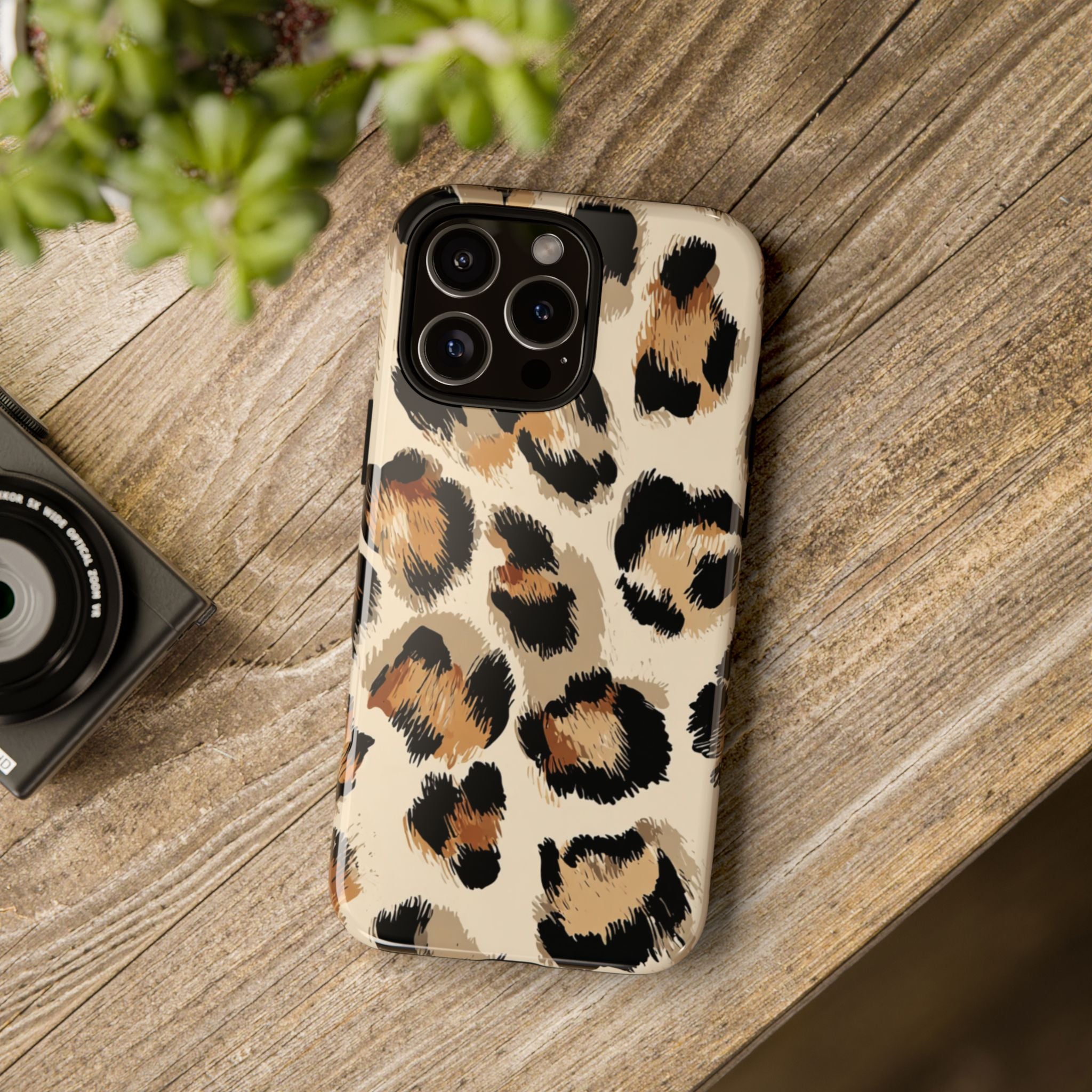 Stylish Leopard Print Phone Case, Animal Print, Tough Case, Gift for Her