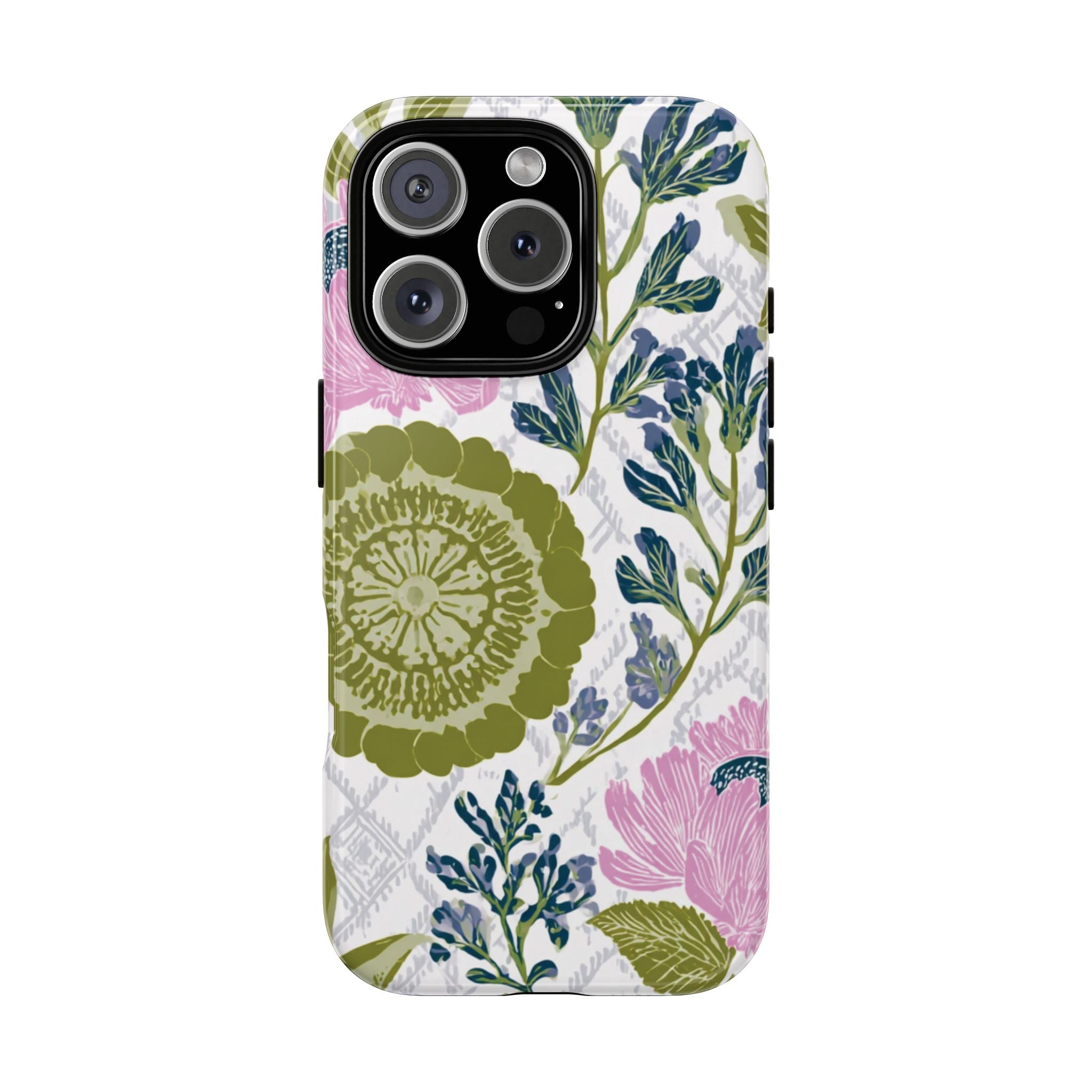 Floral Phone Case, Tough Cases with Elegant Design, Stylish Phone Accessories
