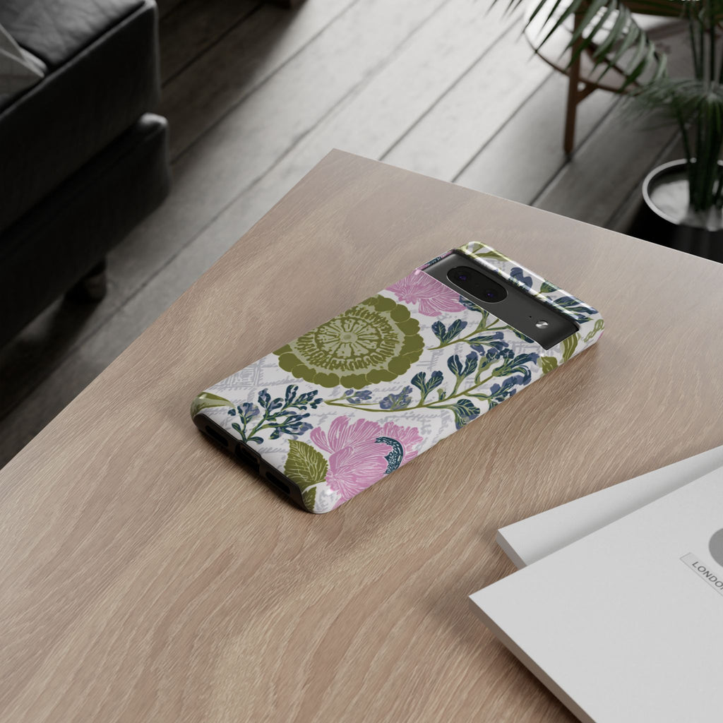 Floral Phone Case, Tough Cases with Elegant Design, Stylish Phone Accessories