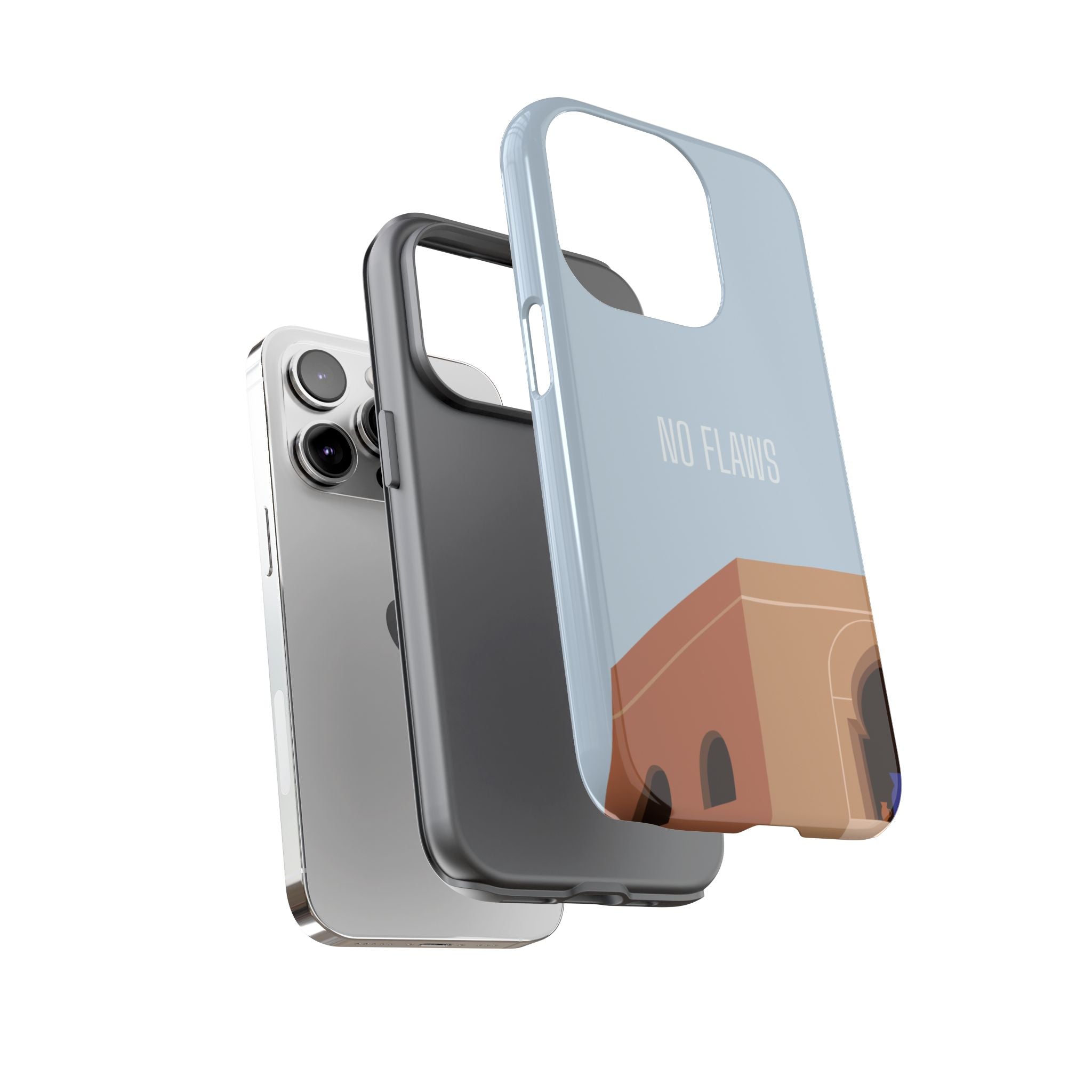 Minimal Desert Illustration “No Flaws” Protective Tough Case