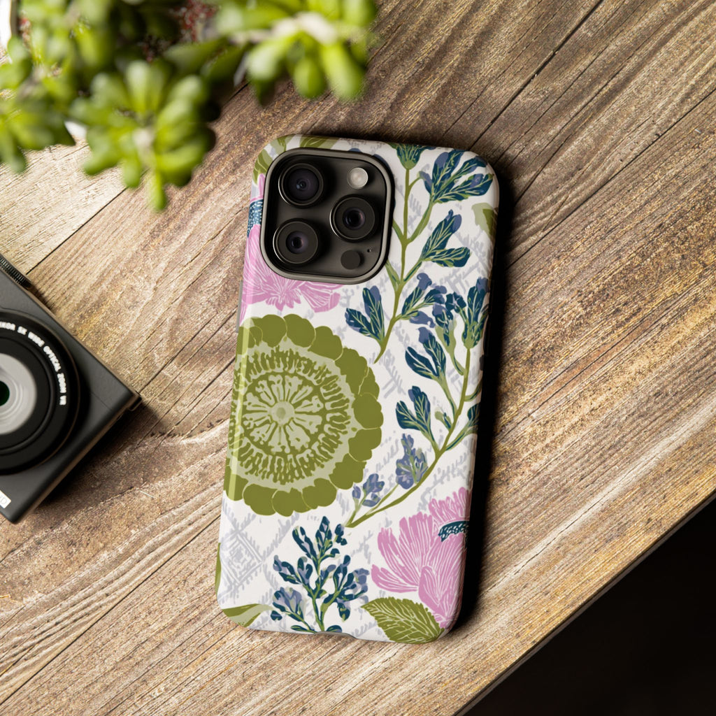 Floral Phone Case, Tough Cases with Elegant Design, Stylish Phone Accessories