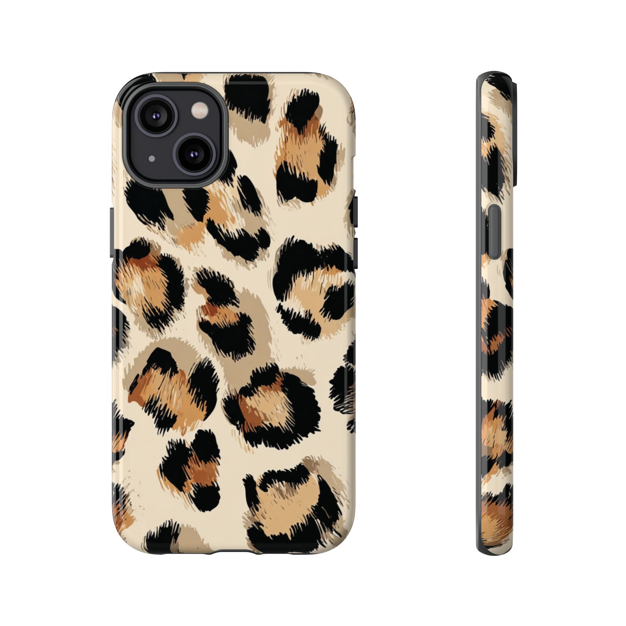 Stylish Leopard Print Phone Case, Animal Print, Tough Case, Gift for Her