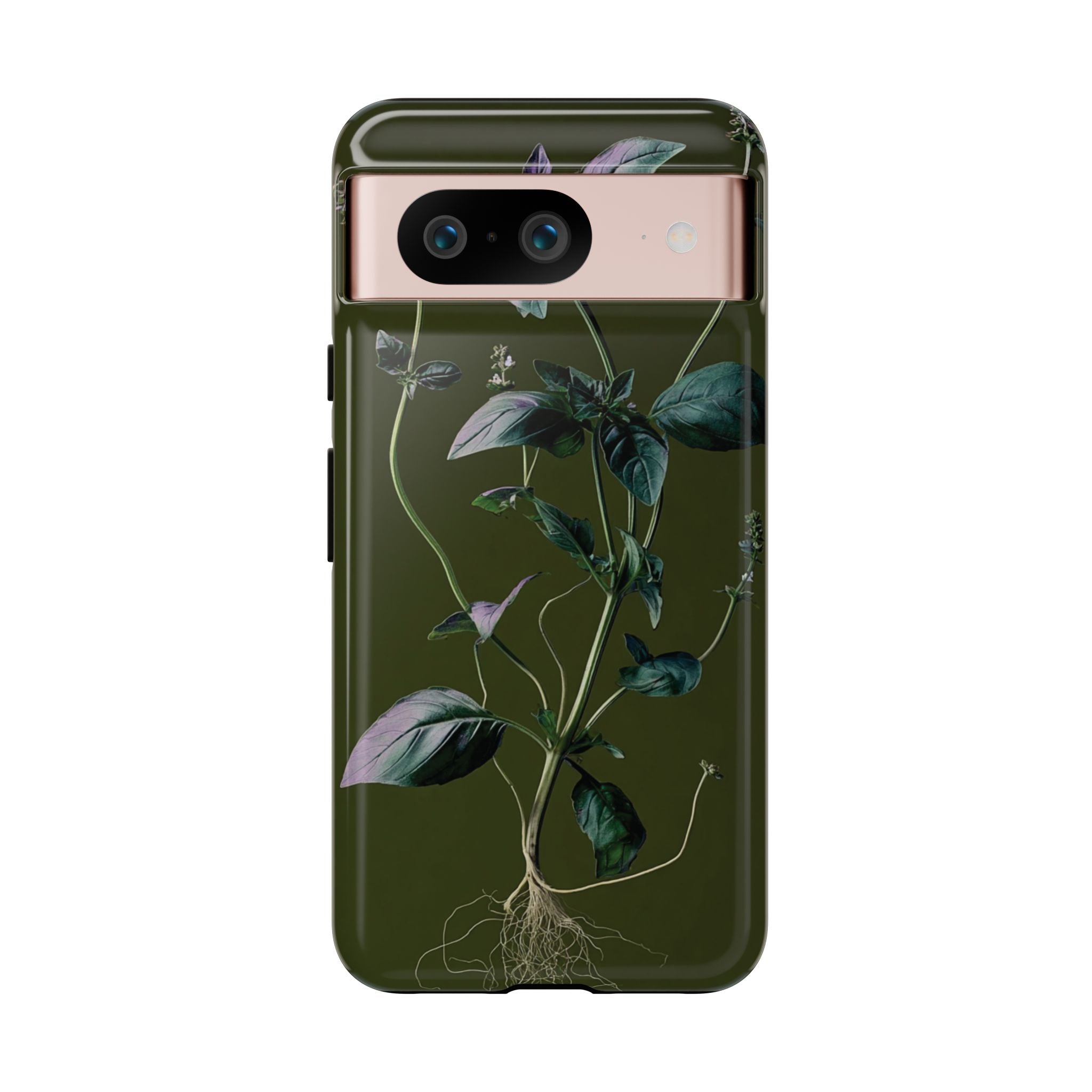 Green Botanical Phone Case, Floral Phone Cover, Nature Lover Gift