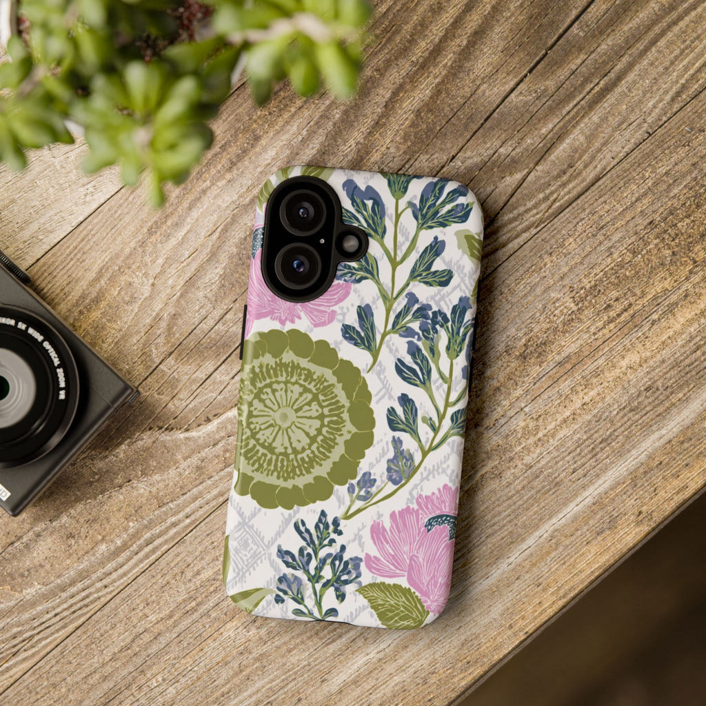 Floral Phone Case, Tough Cases with Elegant Design, Stylish Phone Accessories