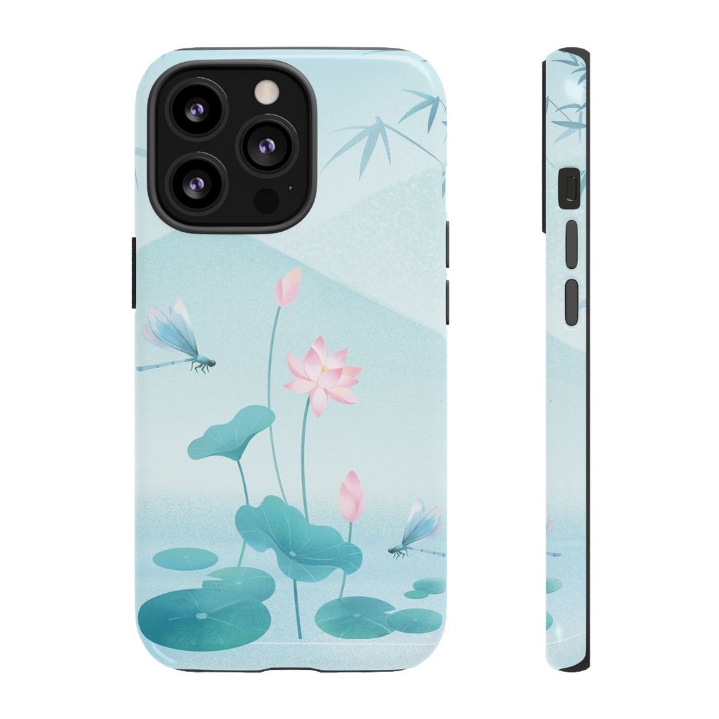 Lotus Pond Phone Case — Serene Floral iPhone Protective Cover