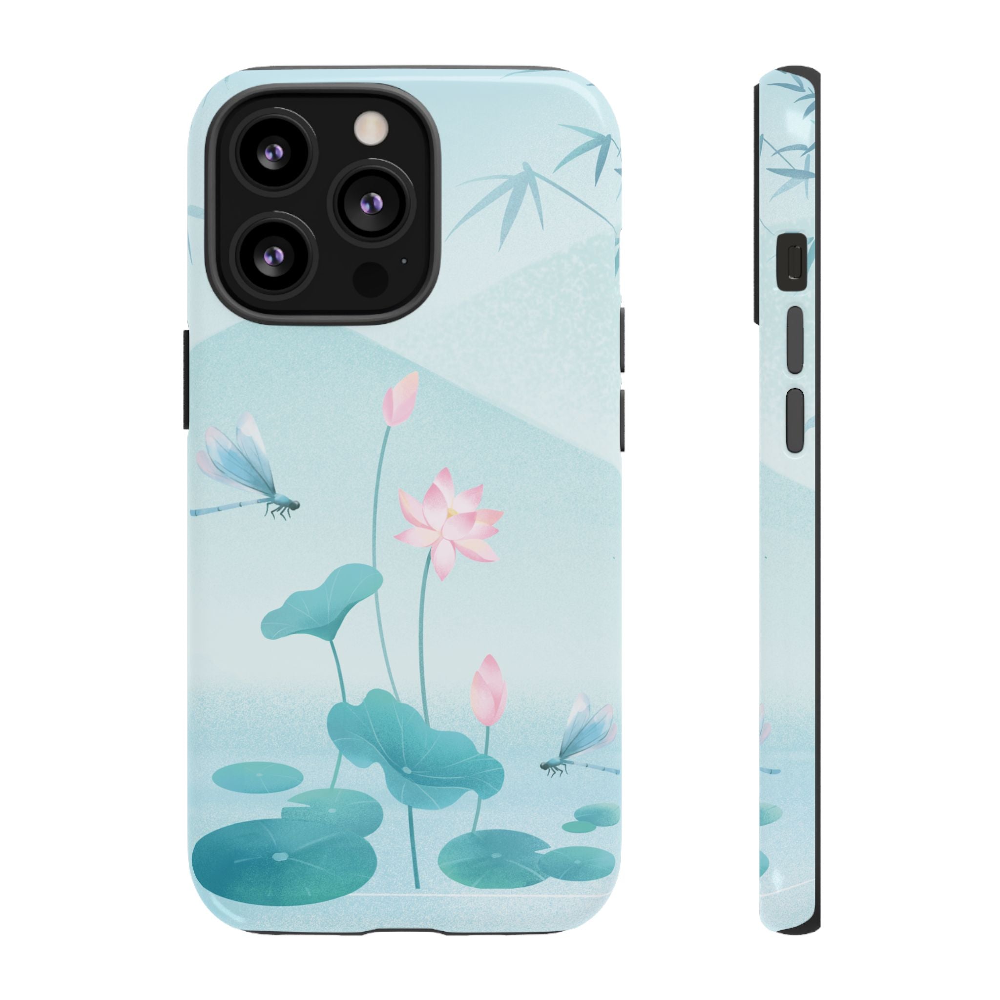 Lotus Pond Phone Case — Serene Floral iPhone Protective Cover