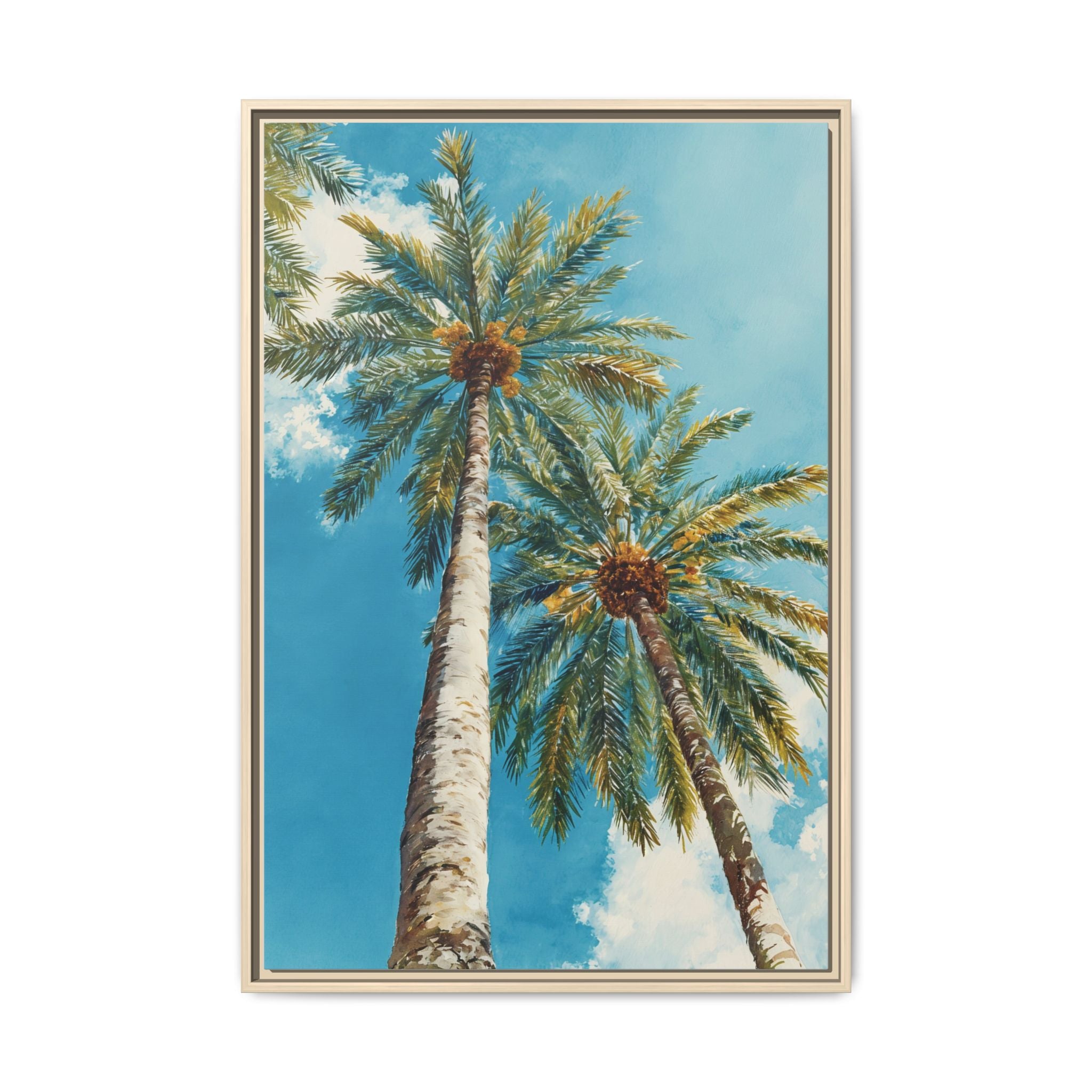 Palm Tree Sky Matte Canvas Print