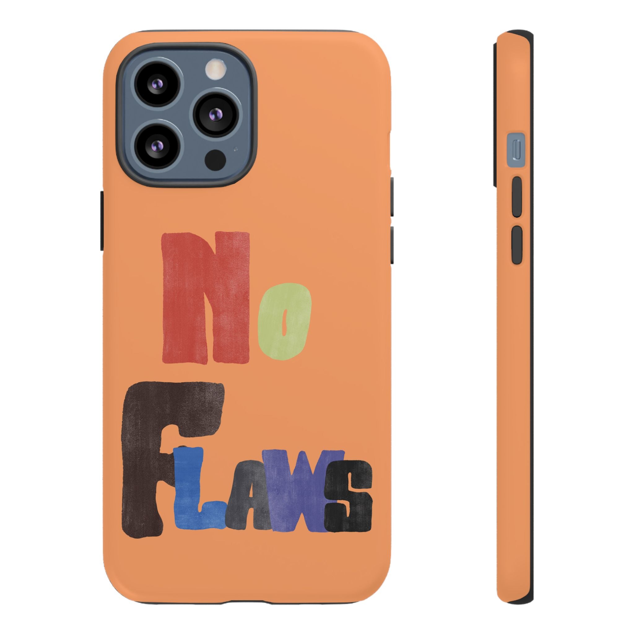 "No Flaws" Retro Hand-Lettered Protective Cover