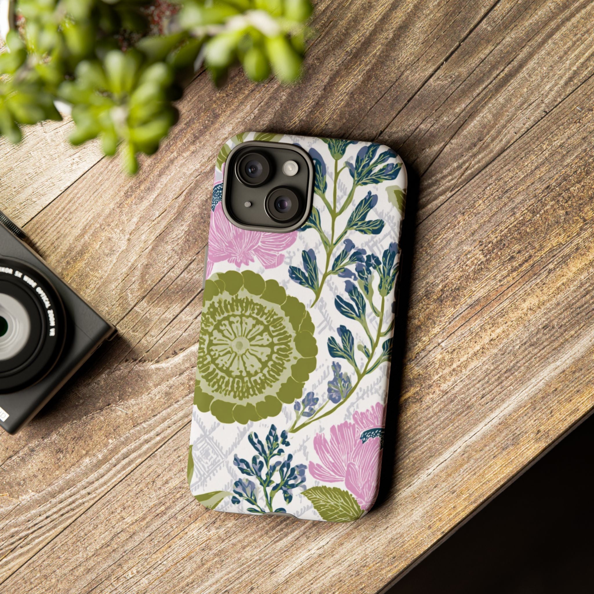 Floral Phone Case, Tough Cases with Elegant Design, Stylish Phone Accessories