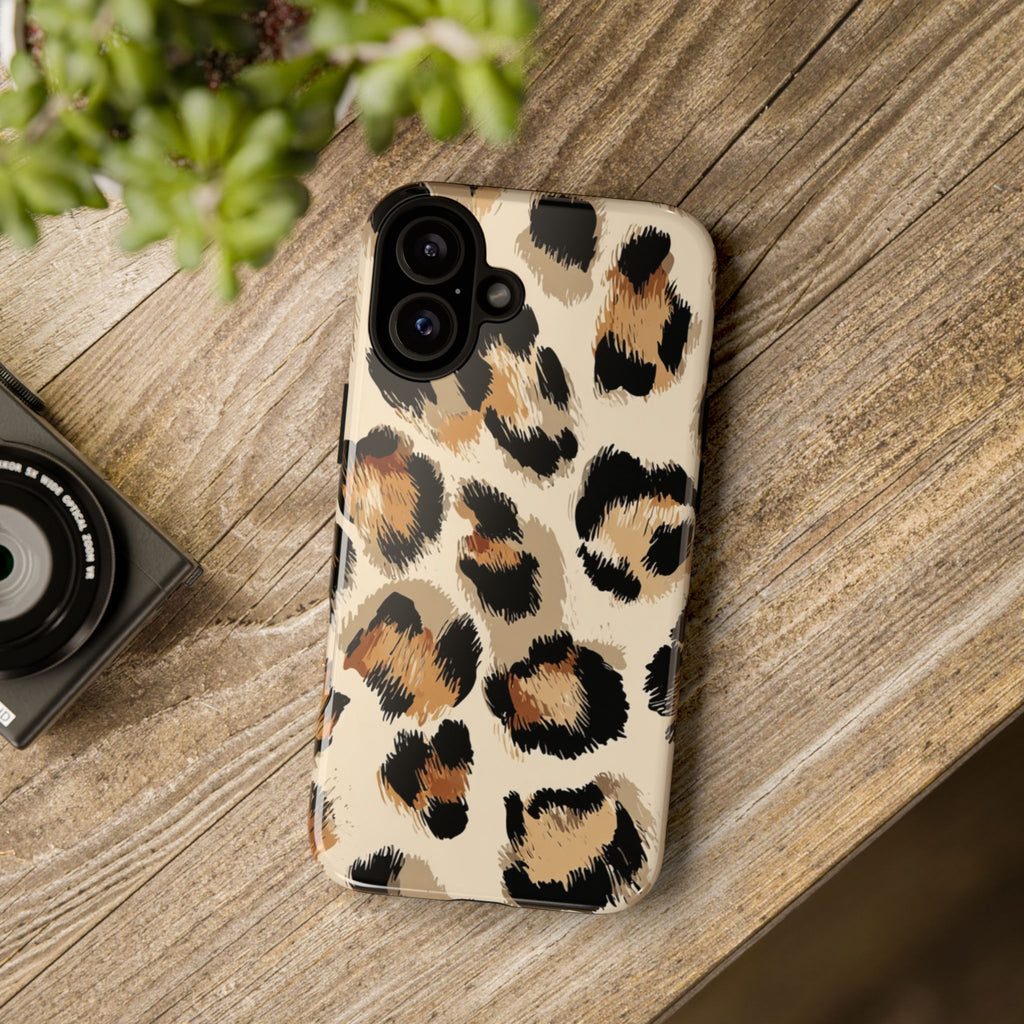 Stylish Leopard Print Phone Case, Animal Print, Tough Case, Gift for Her